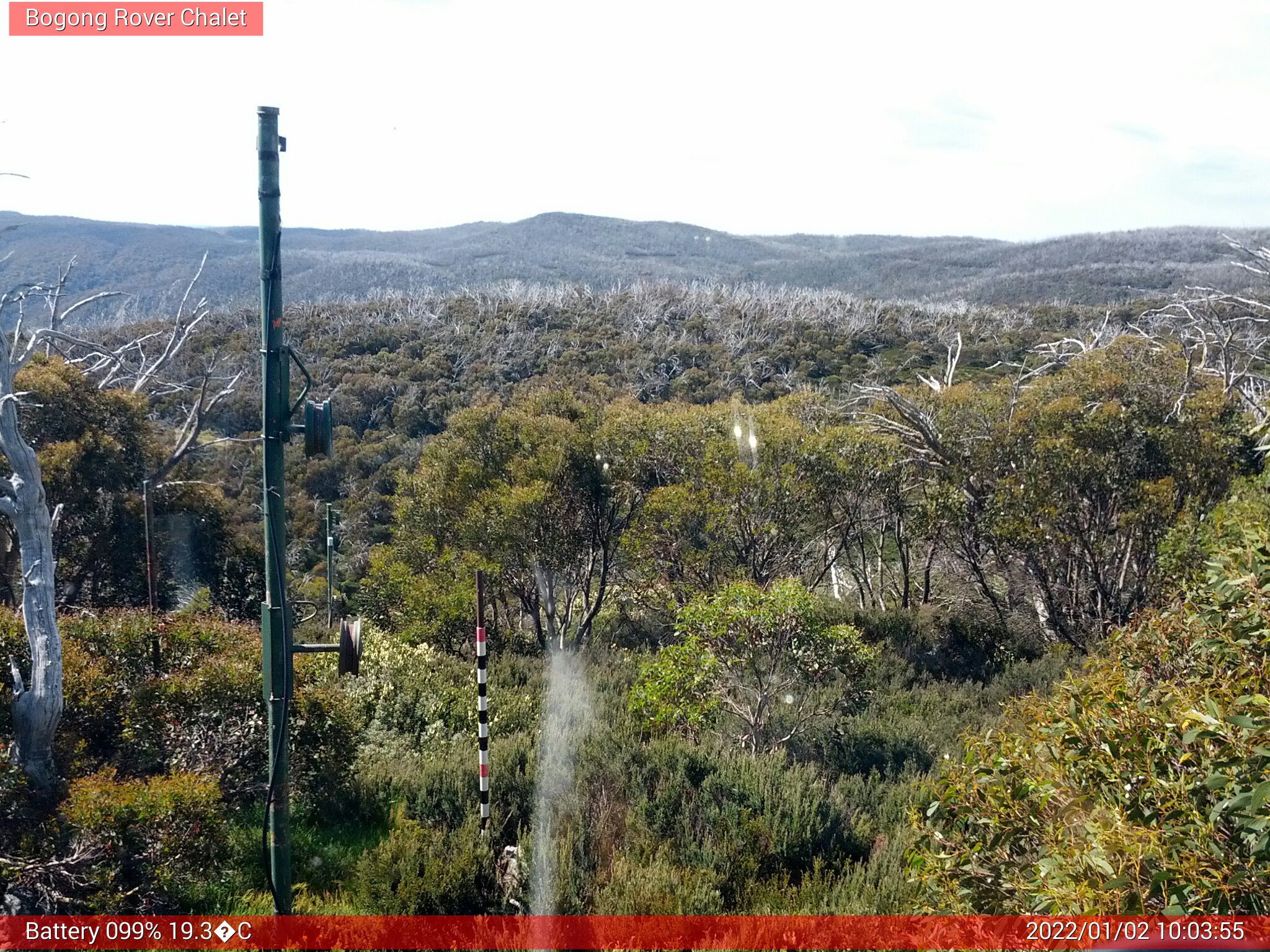 Bogong Web Cam 10:03am Sunday 2nd of January 2022