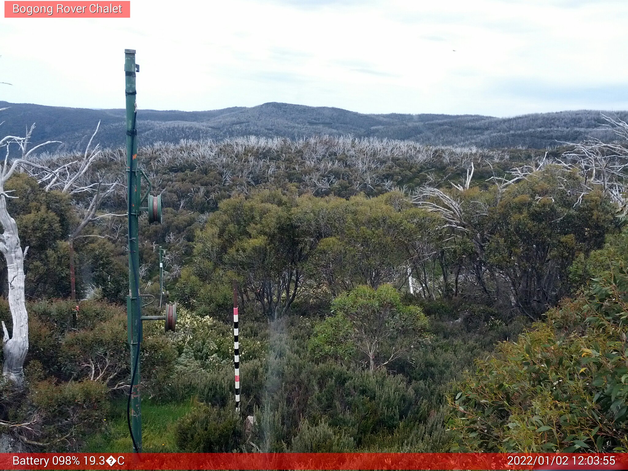 Bogong Web Cam 12:03pm Sunday 2nd of January 2022