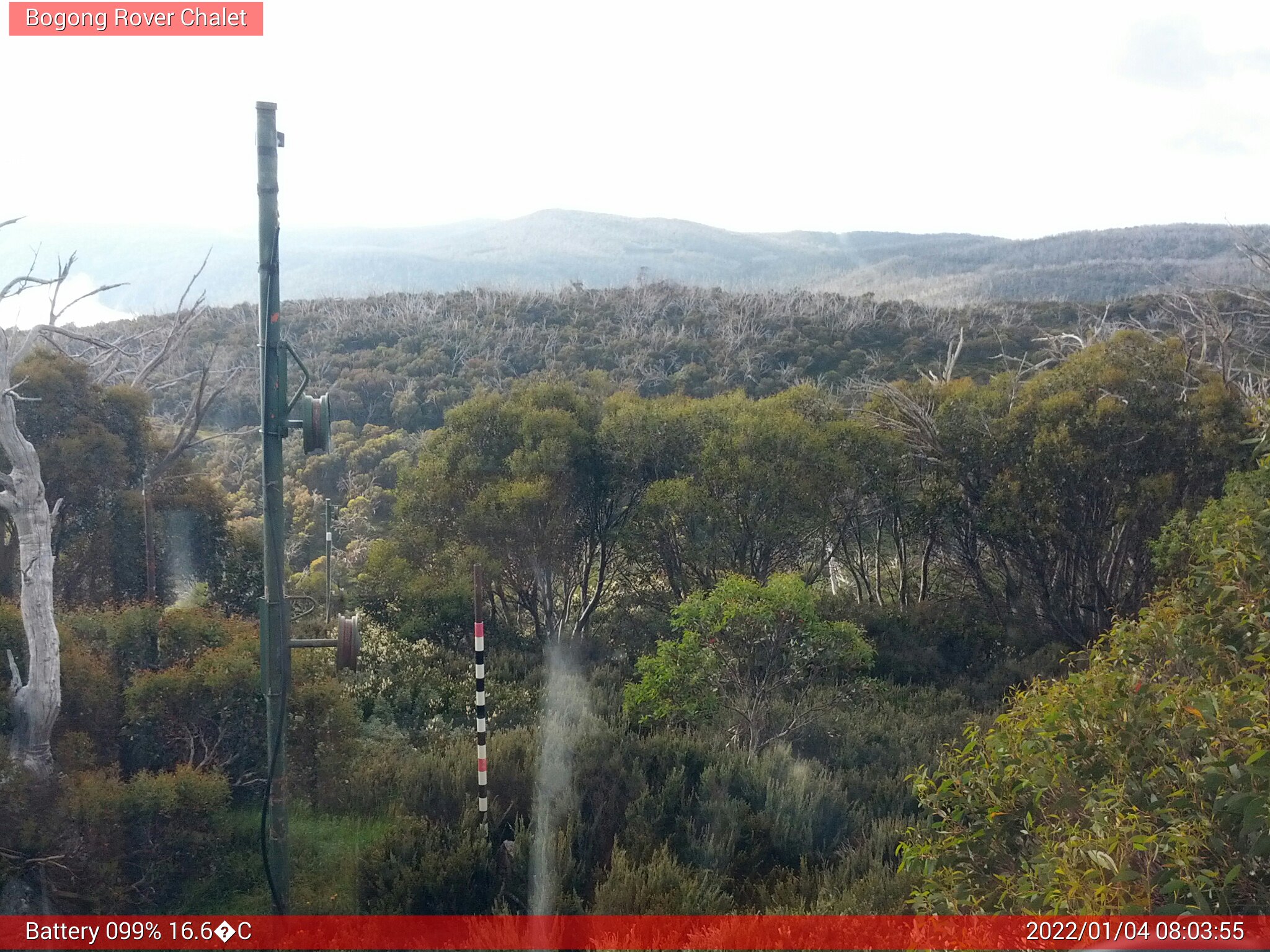 Bogong Web Cam 8:03am Tuesday 4th of January 2022