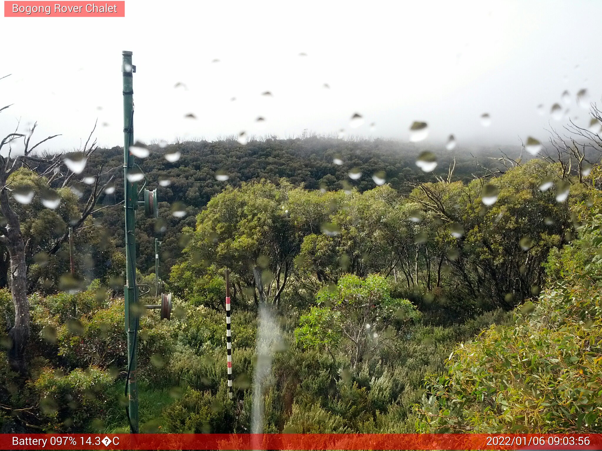 Bogong Web Cam 9:03am Thursday 6th of January 2022