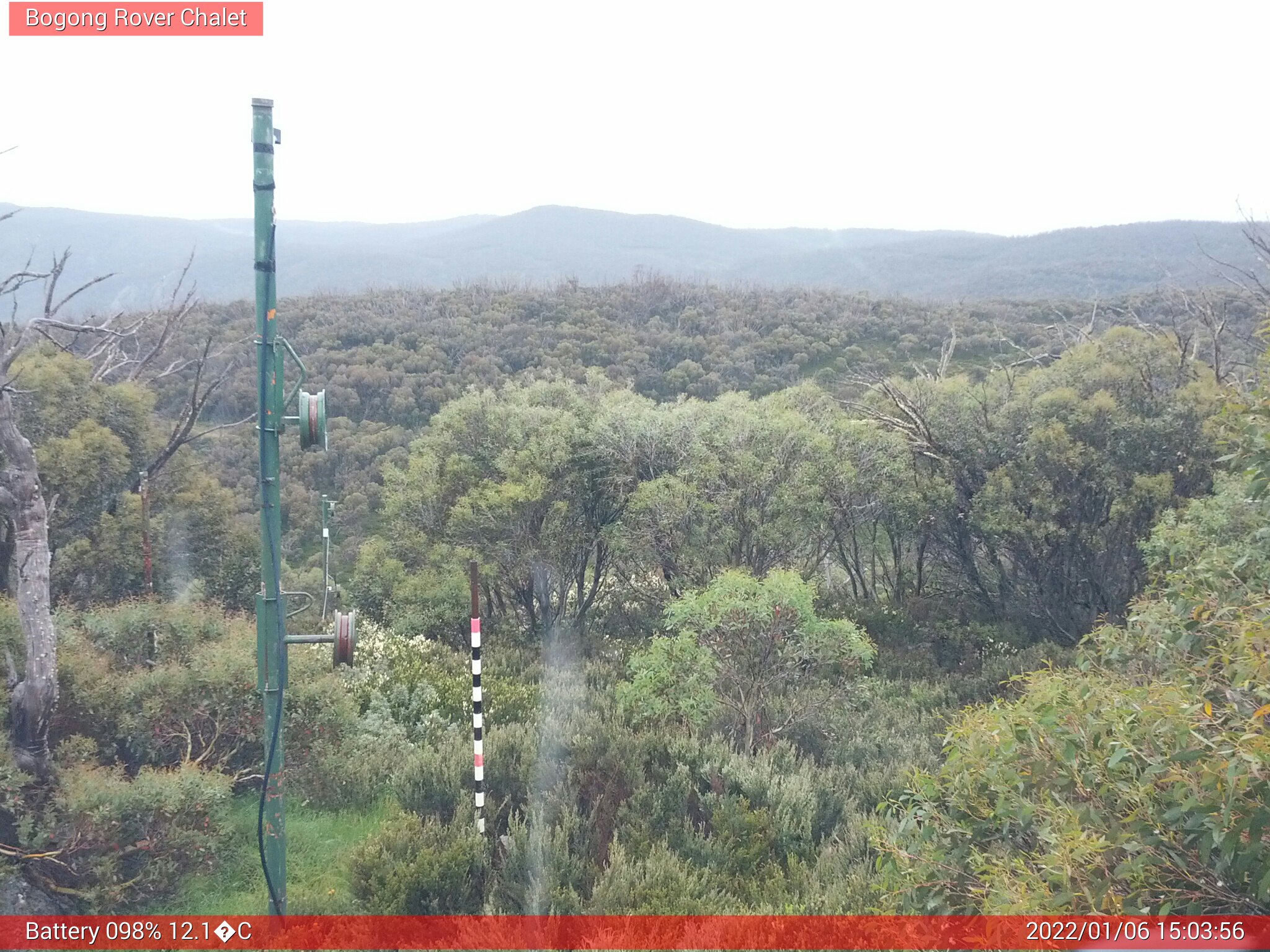 Bogong Web Cam 3:03pm Thursday 6th of January 2022