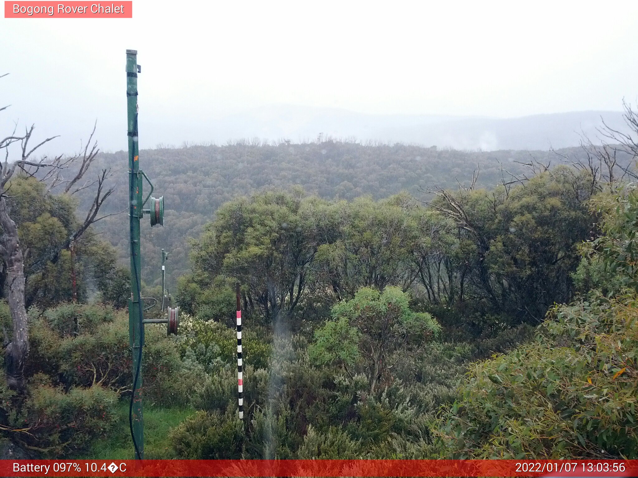 Bogong Web Cam 1:03pm Friday 7th of January 2022