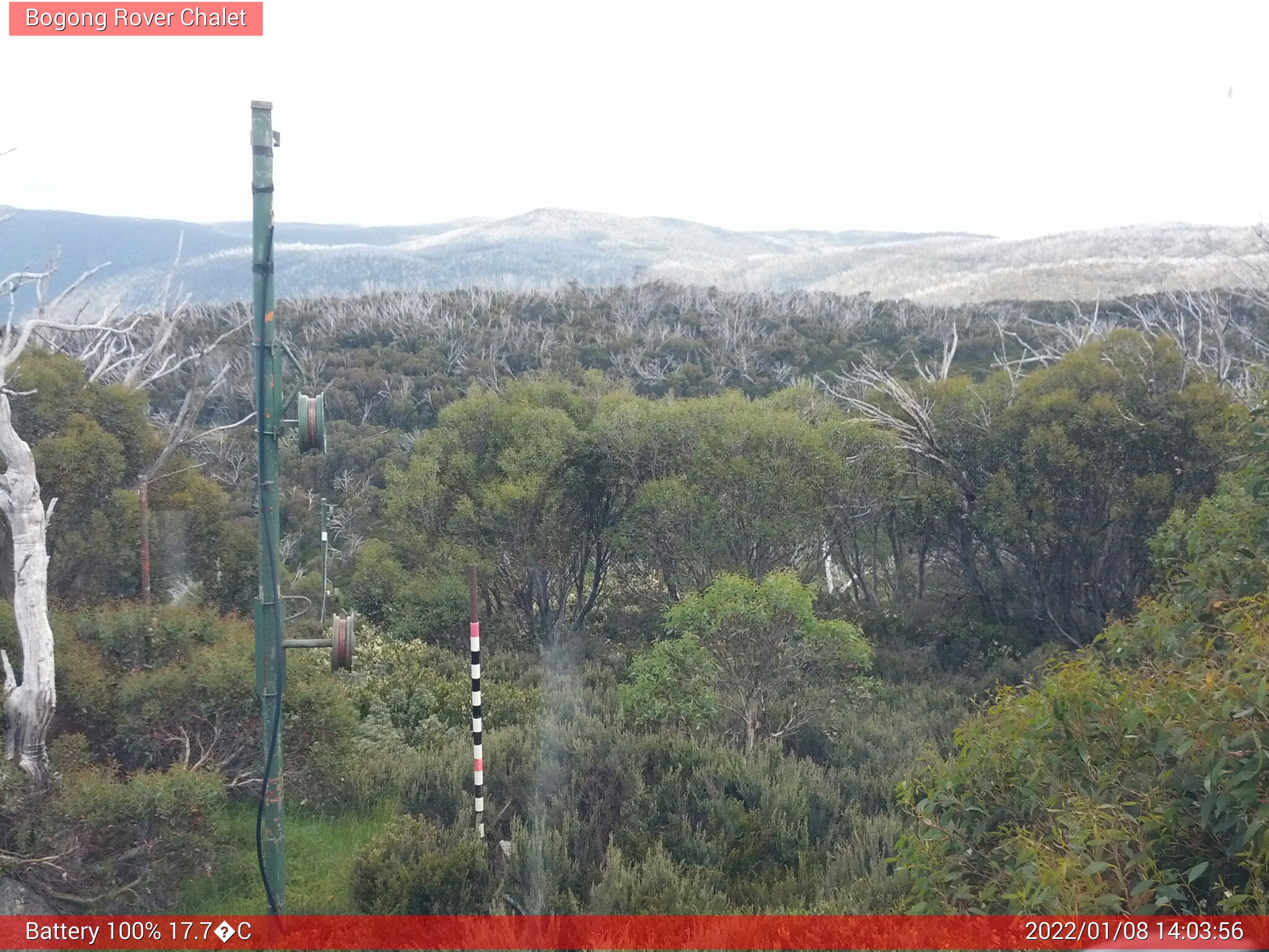 Bogong Web Cam 2:03pm Saturday 8th of January 2022