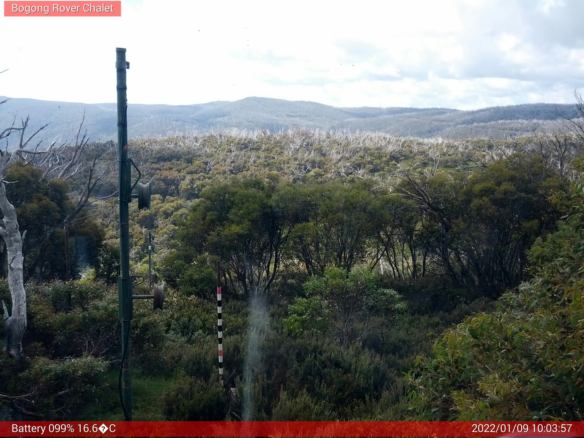 Bogong Web Cam 10:03am Sunday 9th of January 2022