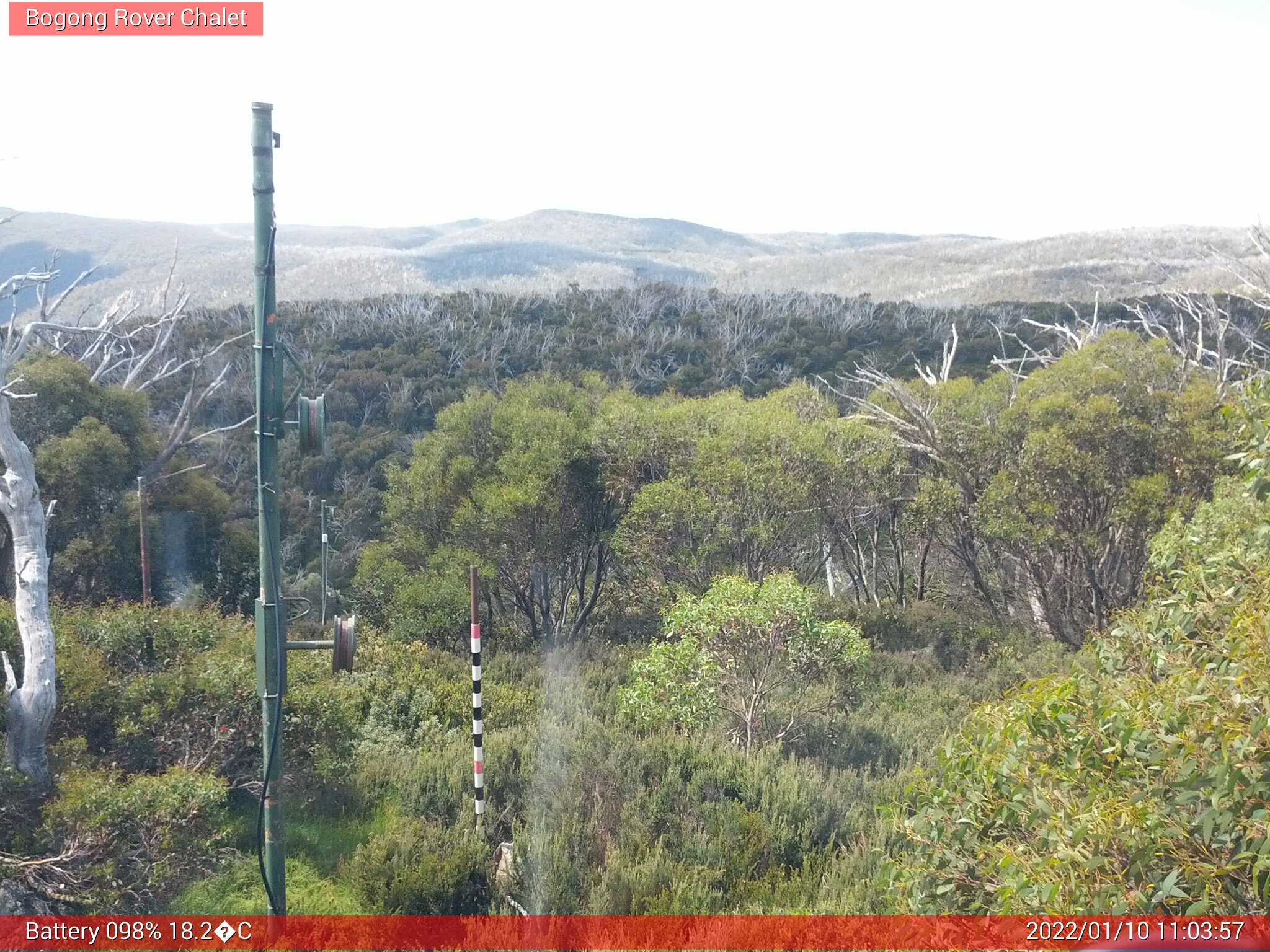 Bogong Web Cam 11:03am Monday 10th of January 2022