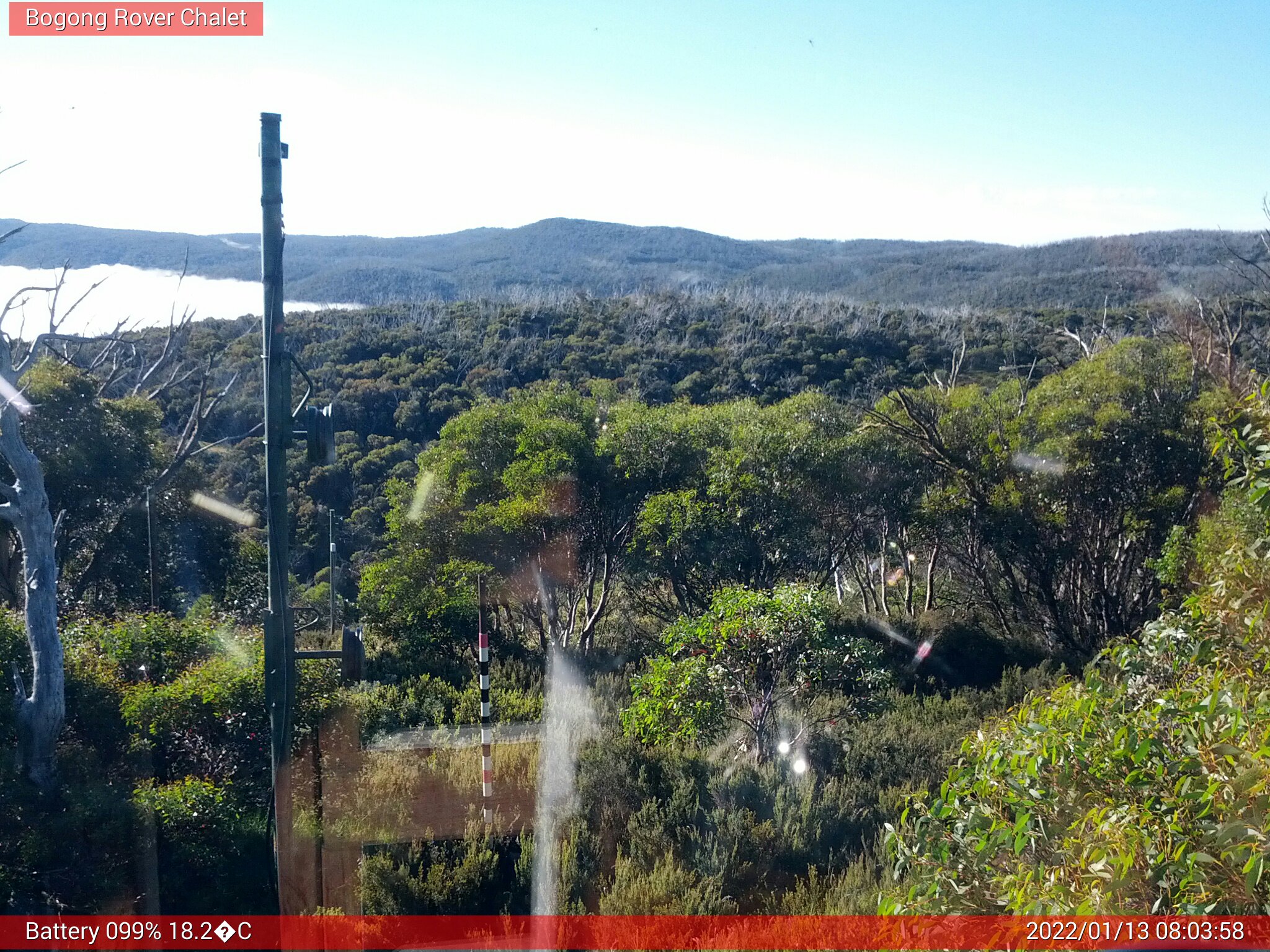 Bogong Web Cam 8:03am Thursday 13th of January 2022