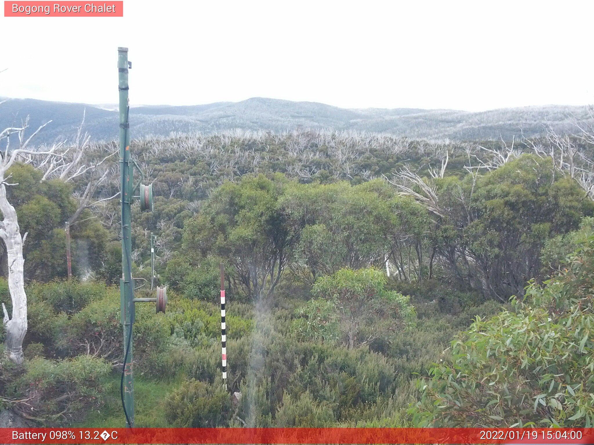 Bogong Web Cam 3:03pm Wednesday 19th of January 2022