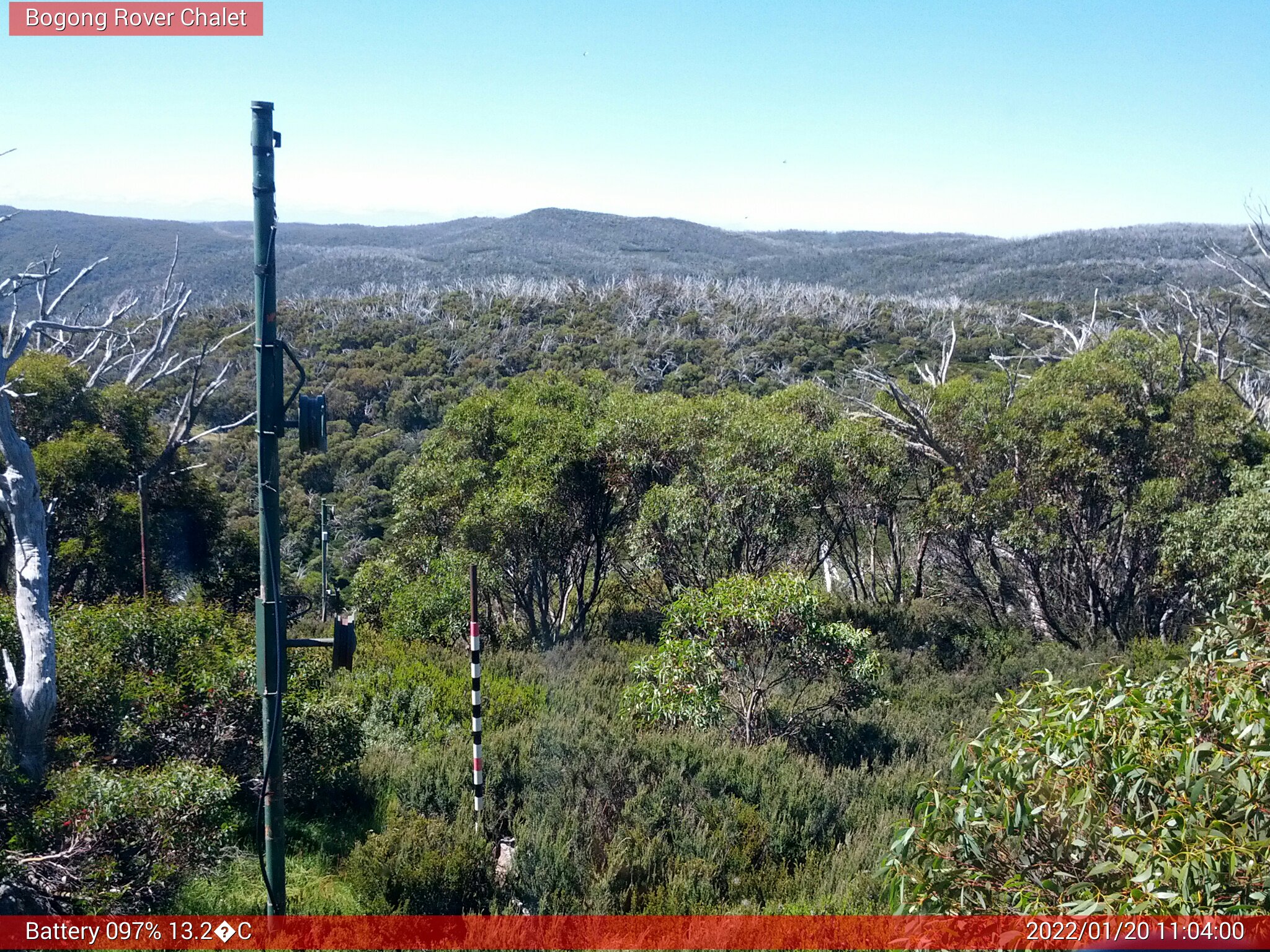 Bogong Web Cam 11:03am Thursday 20th of January 2022