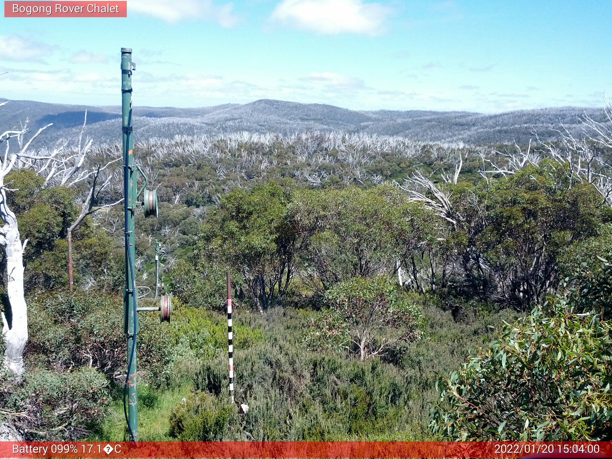 Bogong Web Cam 3:03pm Thursday 20th of January 2022