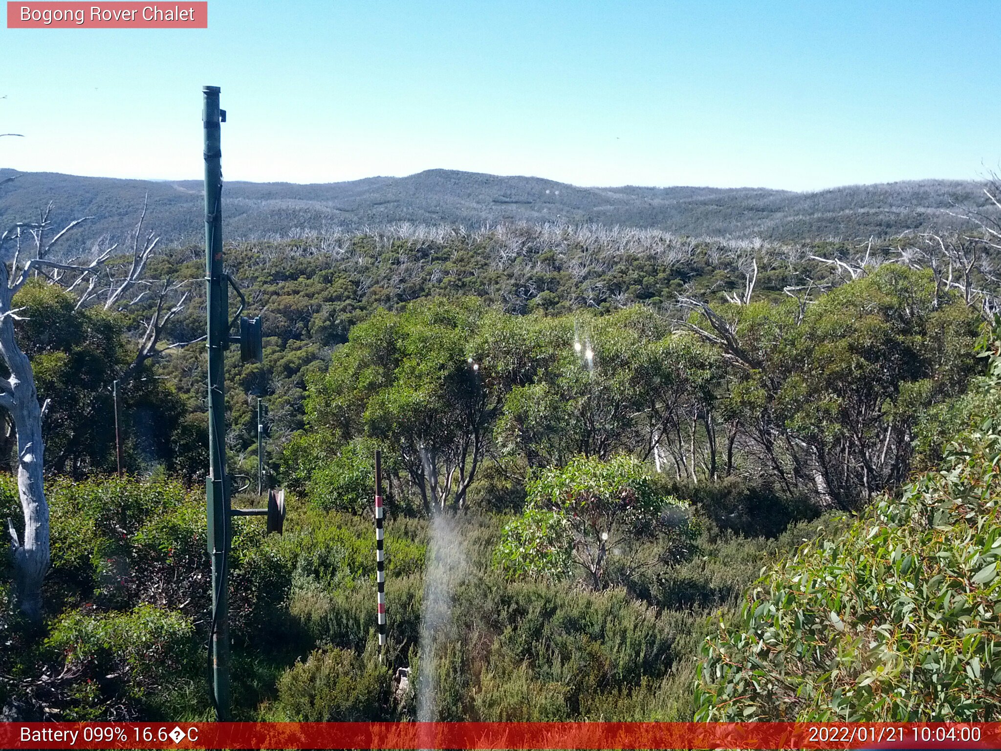 Bogong Web Cam 10:03am Friday 21st of January 2022