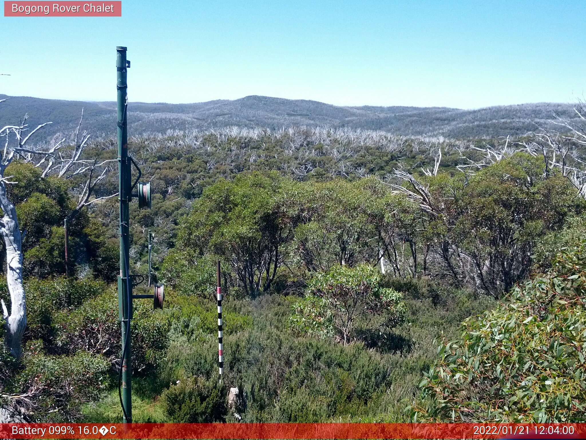 Bogong Web Cam 12:03pm Friday 21st of January 2022