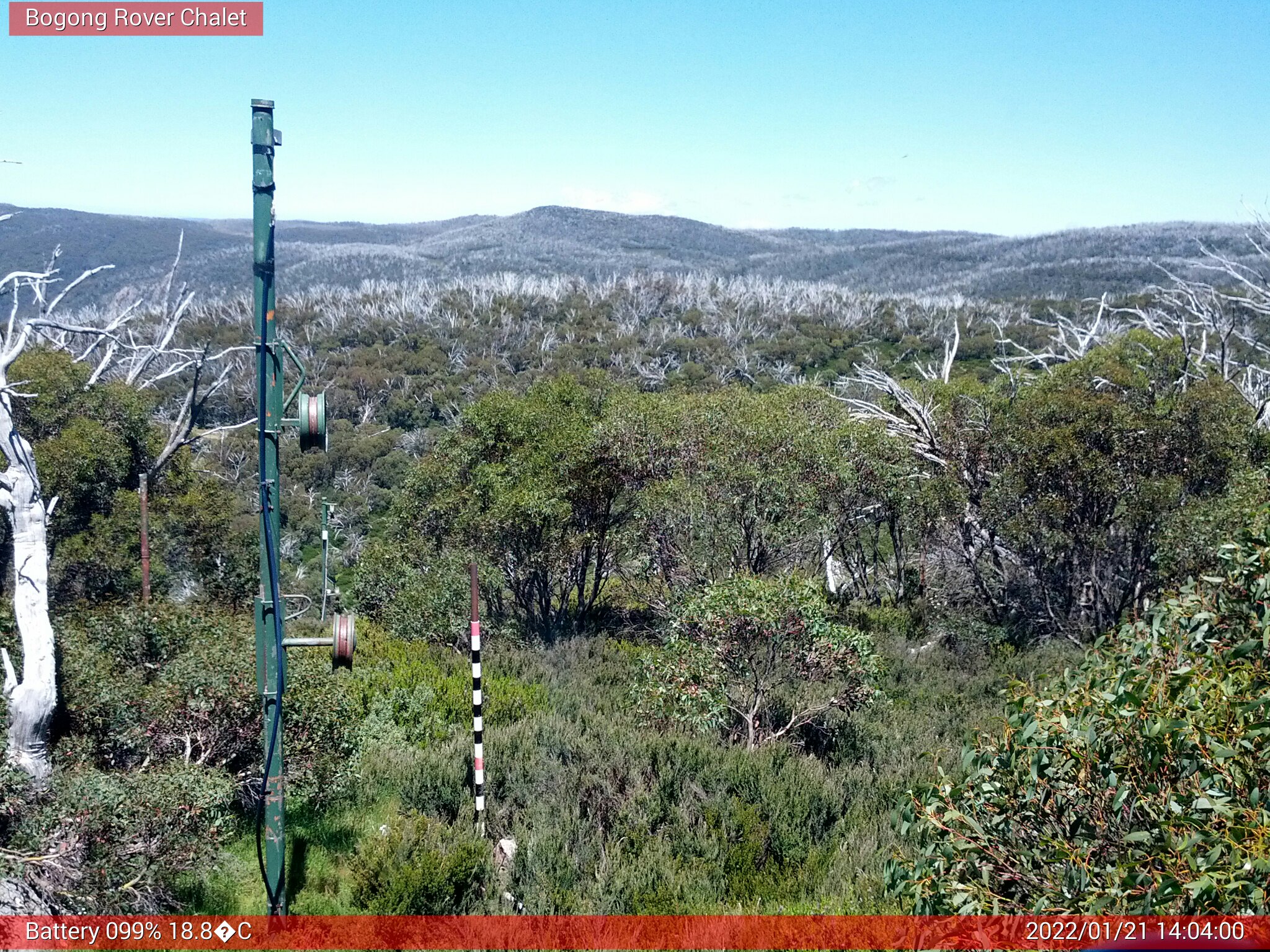 Bogong Web Cam 2:04pm Friday 21st of January 2022