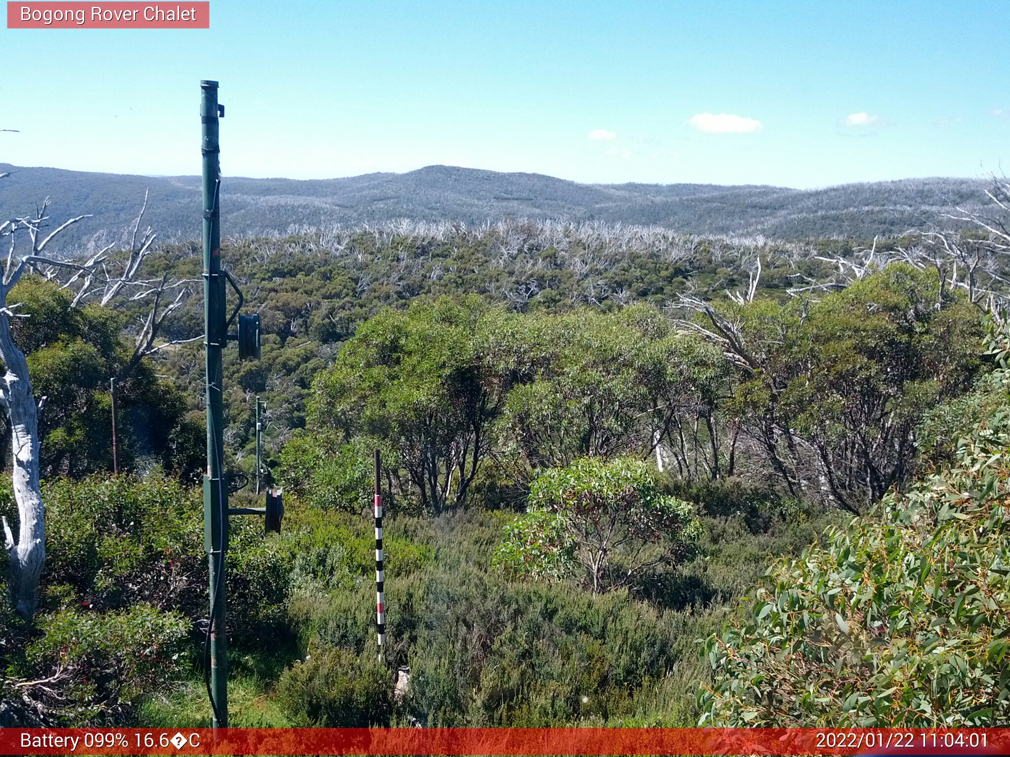 Bogong Web Cam 11:04am Saturday 22nd of January 2022