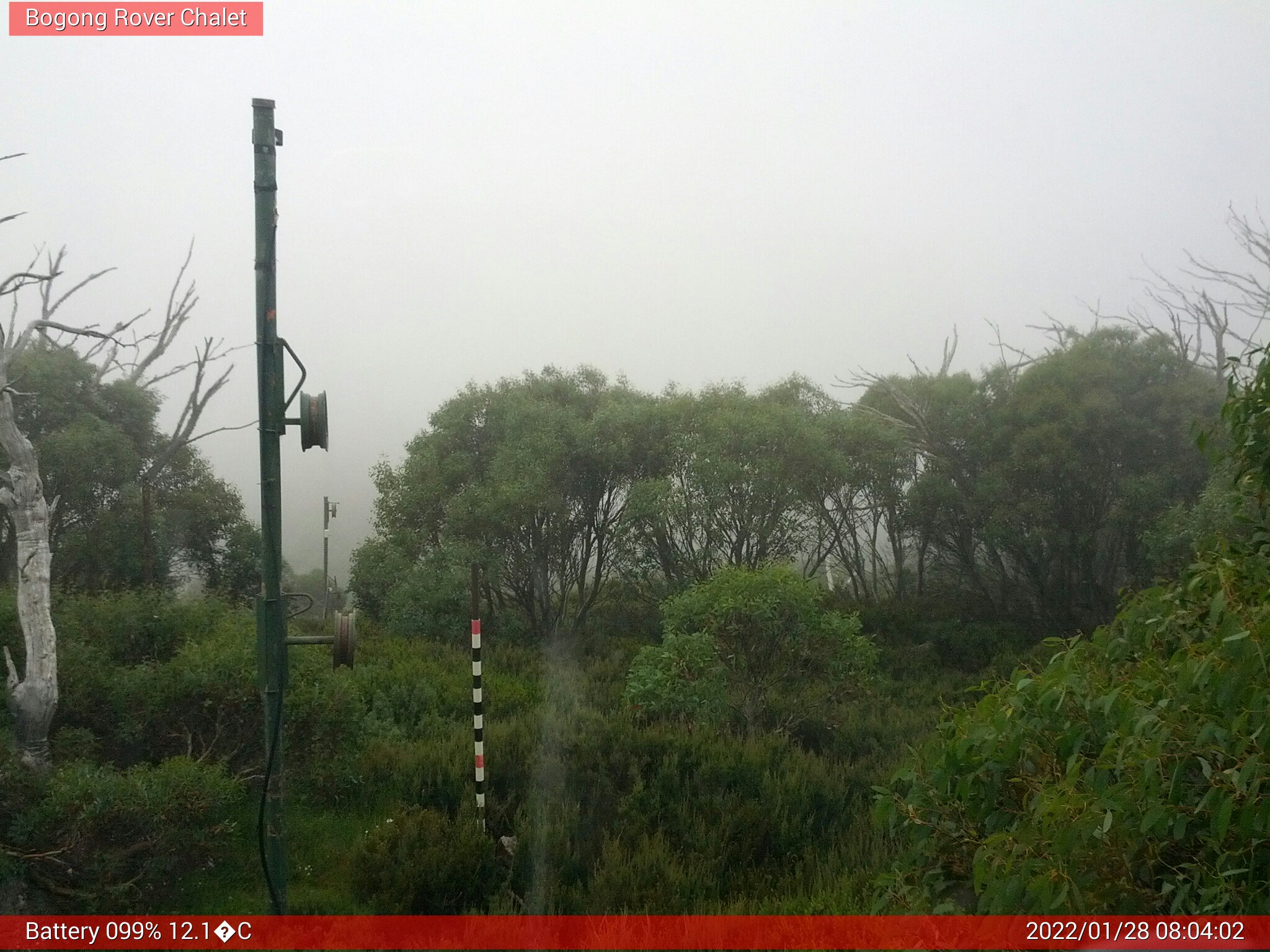 Bogong Web Cam 8:04am Friday 28th of January 2022