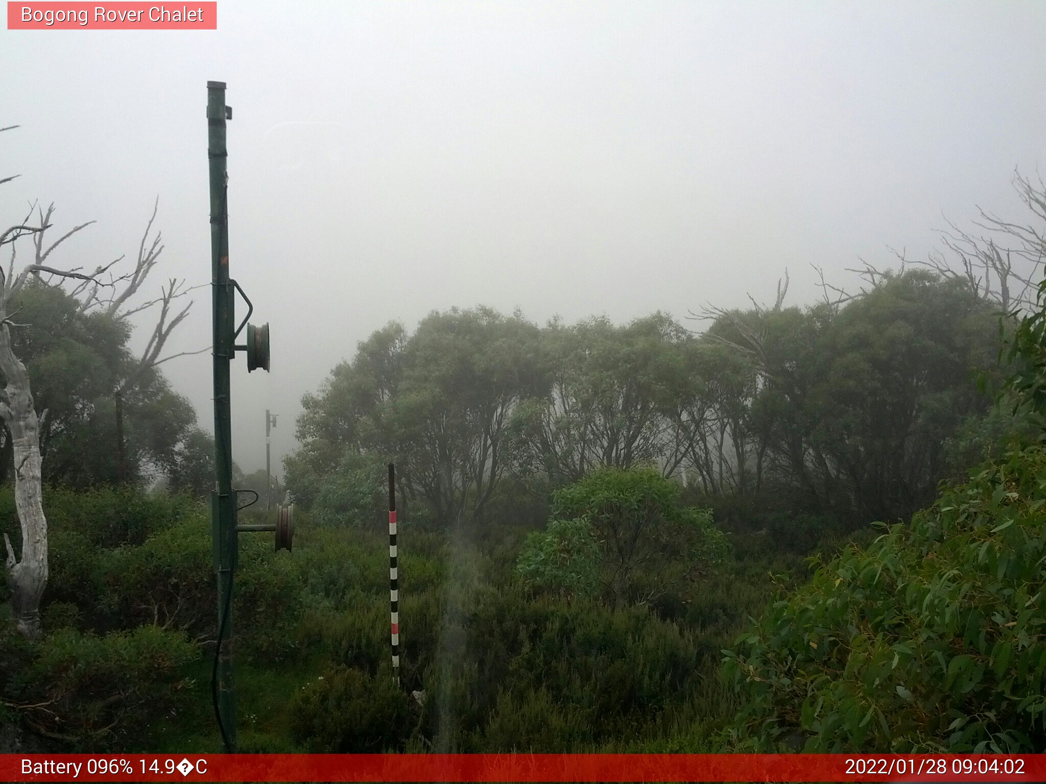 Bogong Web Cam 9:04am Friday 28th of January 2022