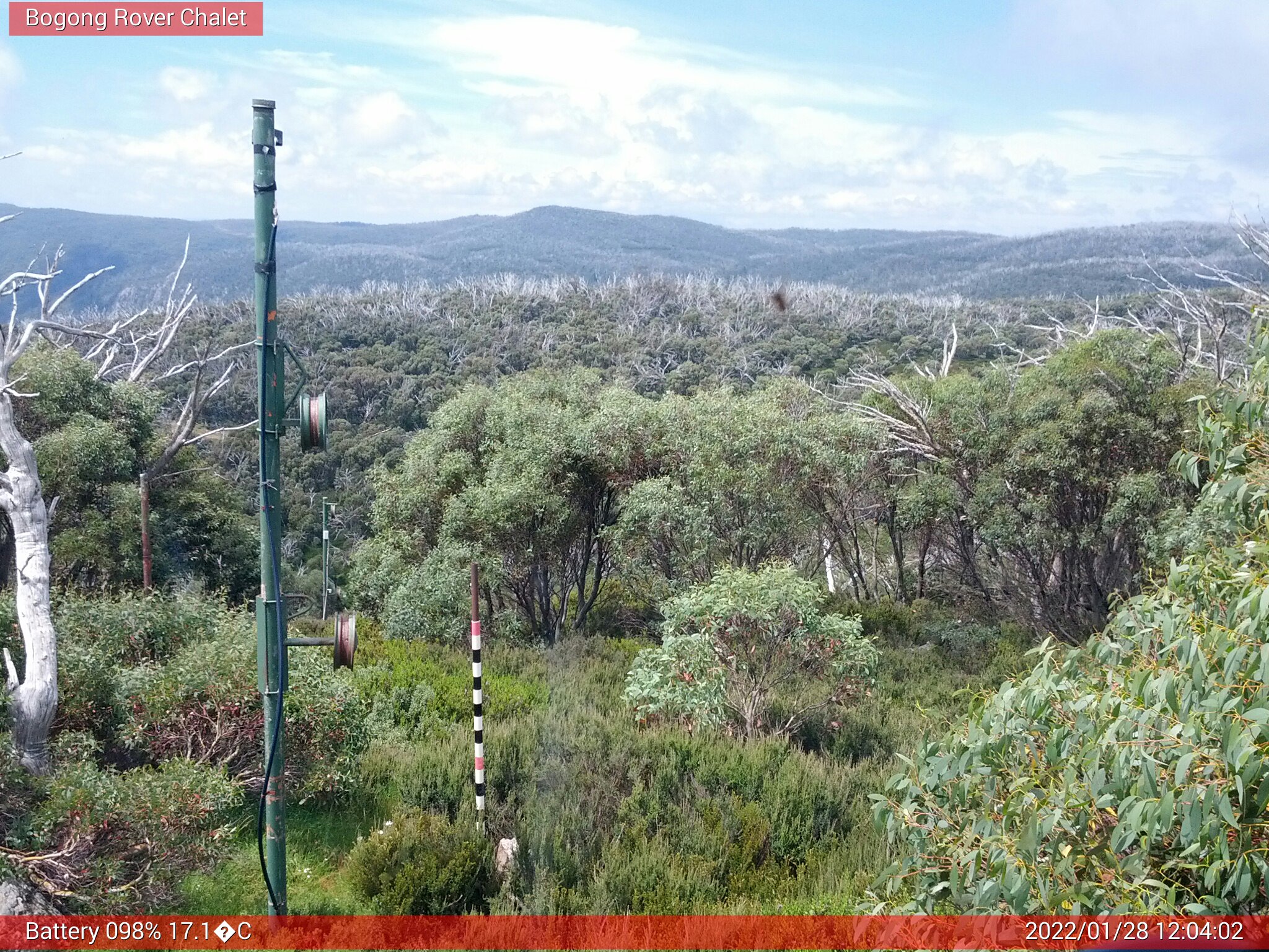 Bogong Web Cam 12:04pm Friday 28th of January 2022