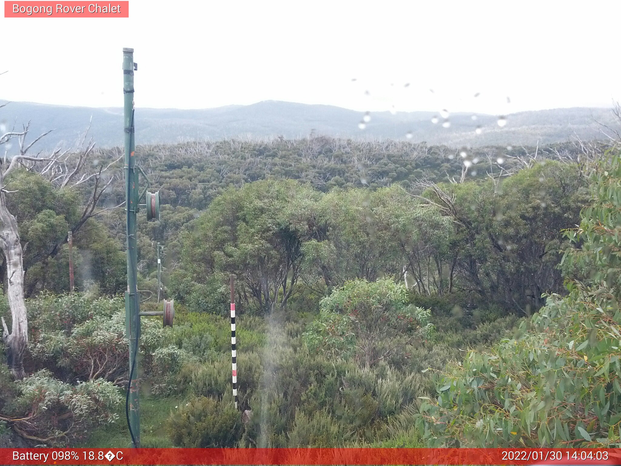 Bogong Web Cam 2:04pm Sunday 30th of January 2022