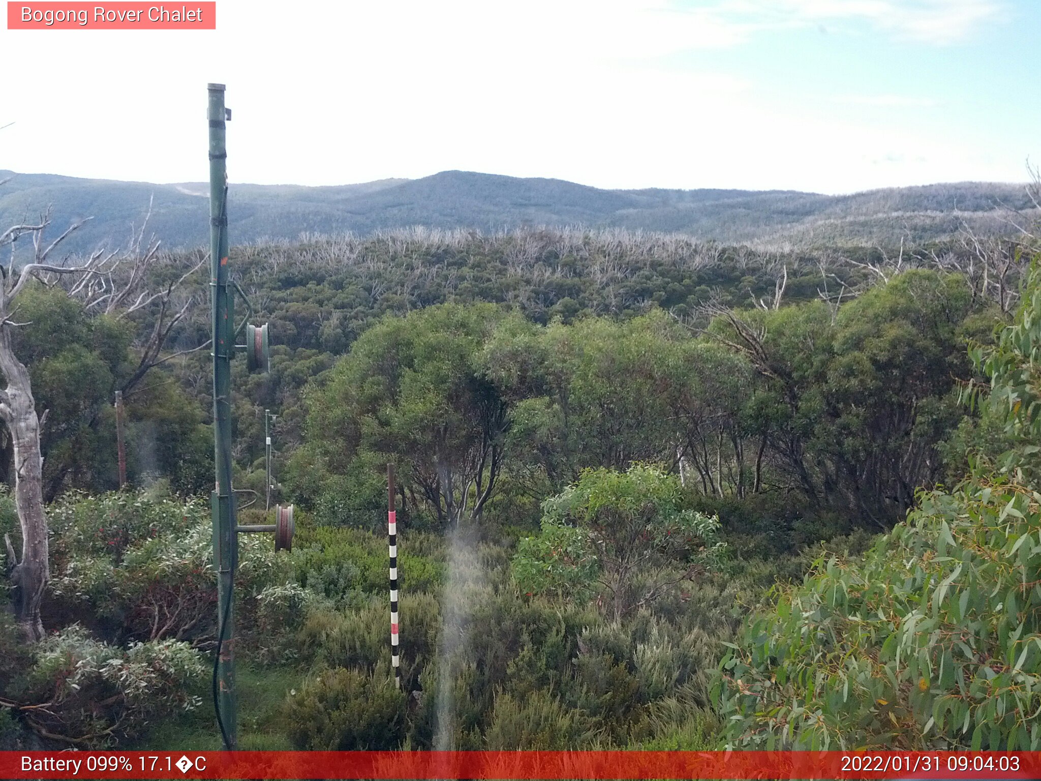 Bogong Web Cam 9:04am Monday 31st of January 2022