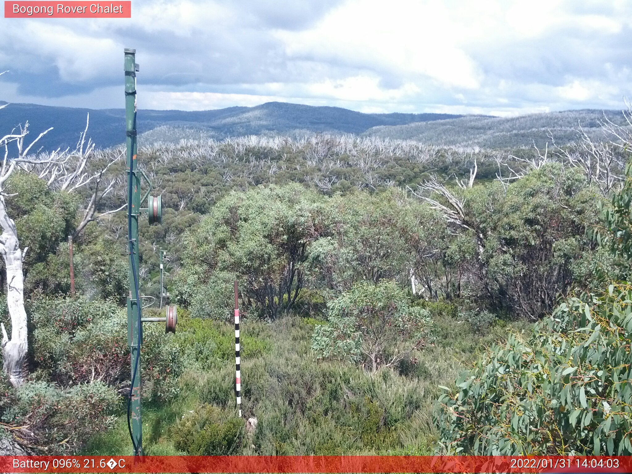 Bogong Web Cam 2:04pm Monday 31st of January 2022