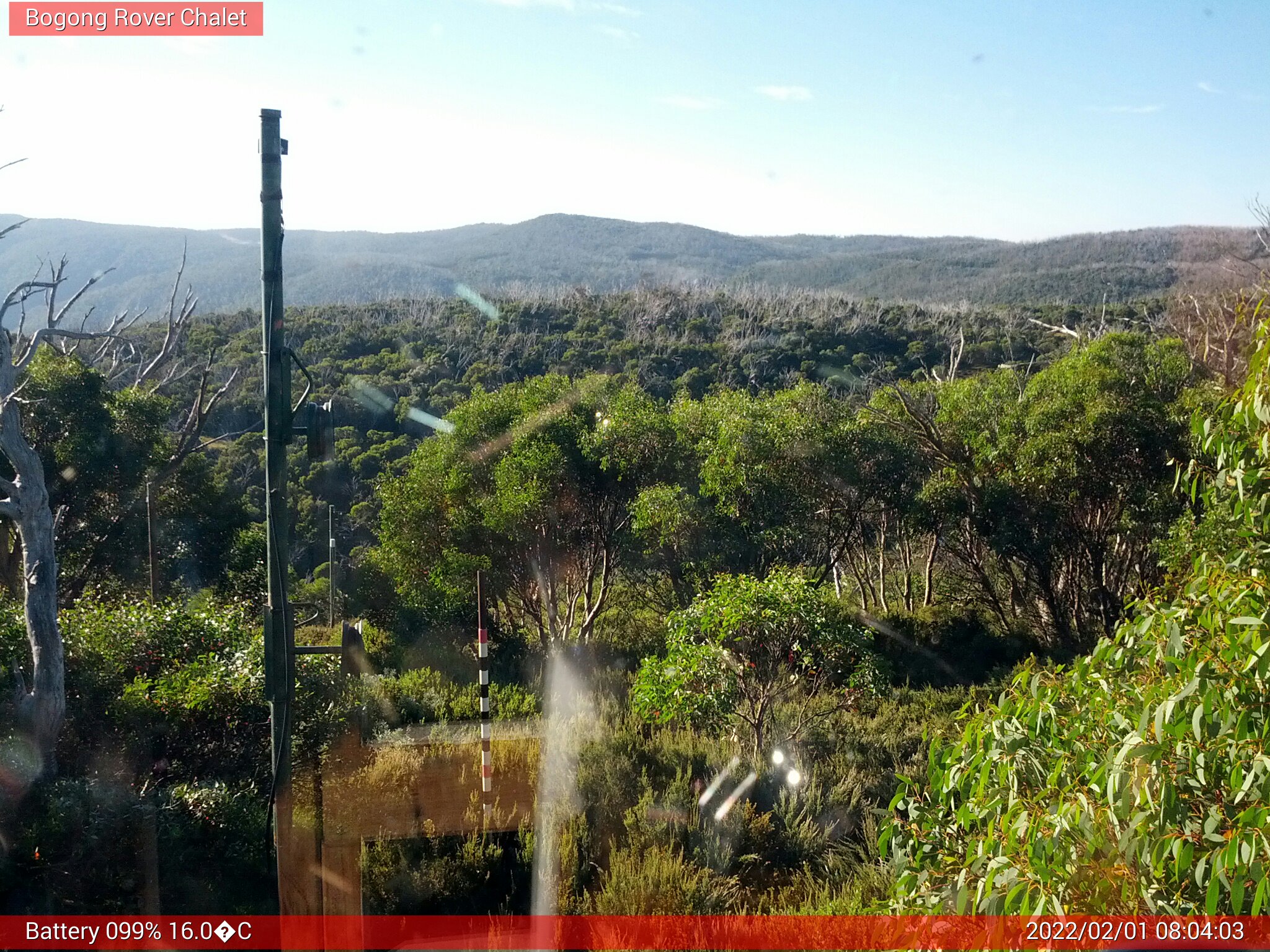 Bogong Web Cam 8:04am Tuesday 1st of February 2022