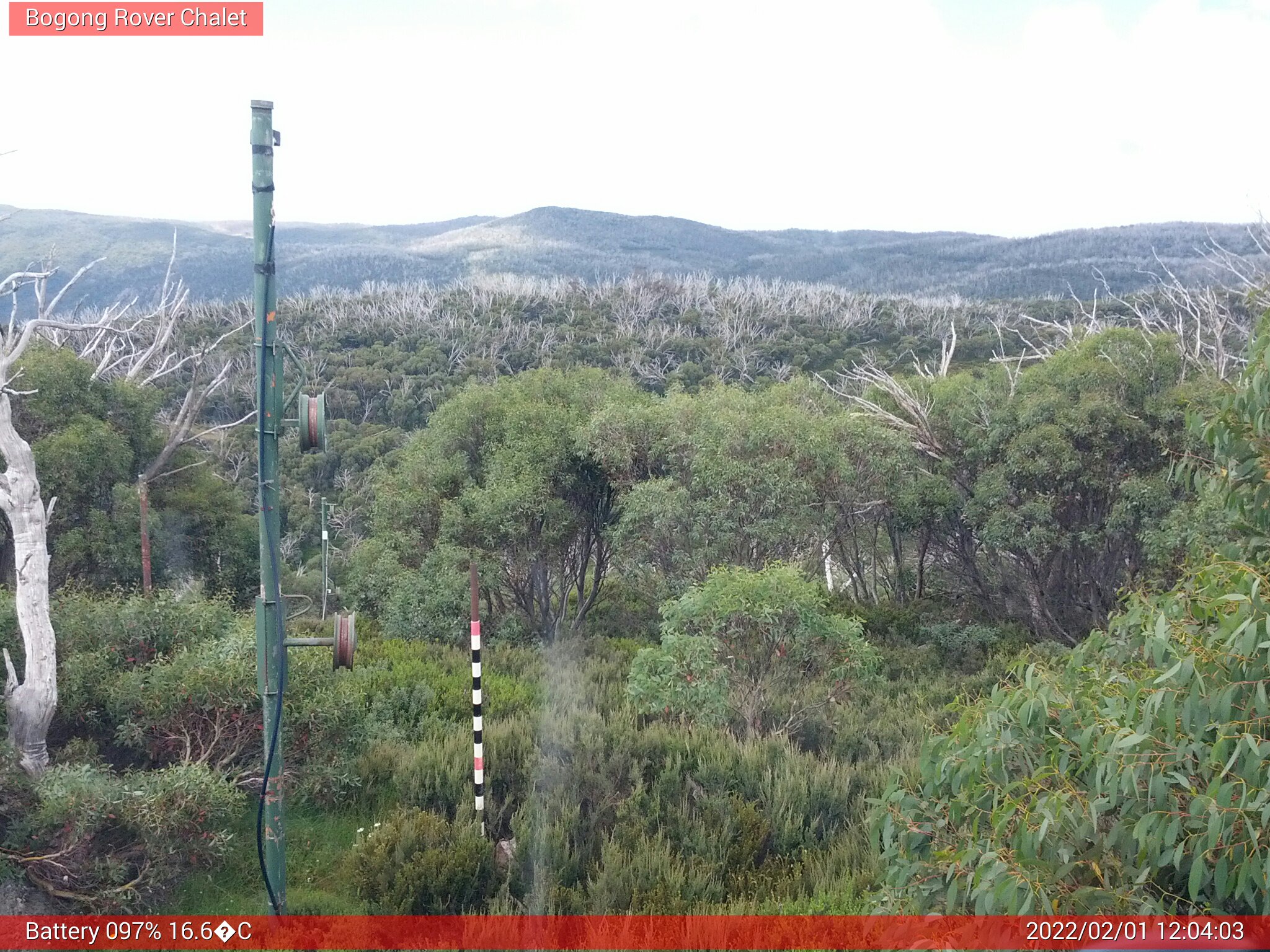 Bogong Web Cam 12:04pm Tuesday 1st of February 2022