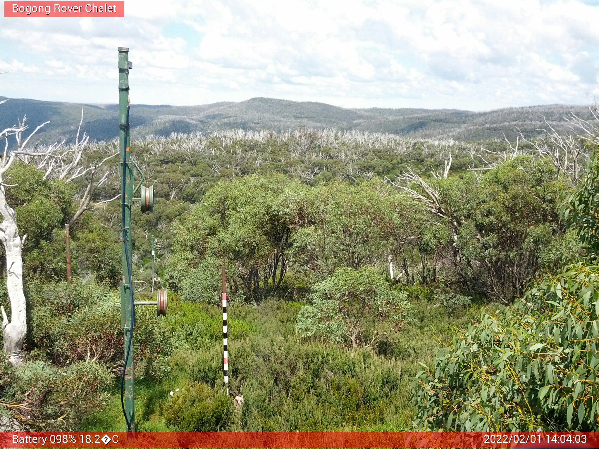 Bogong Web Cam 2:04pm Tuesday 1st of February 2022