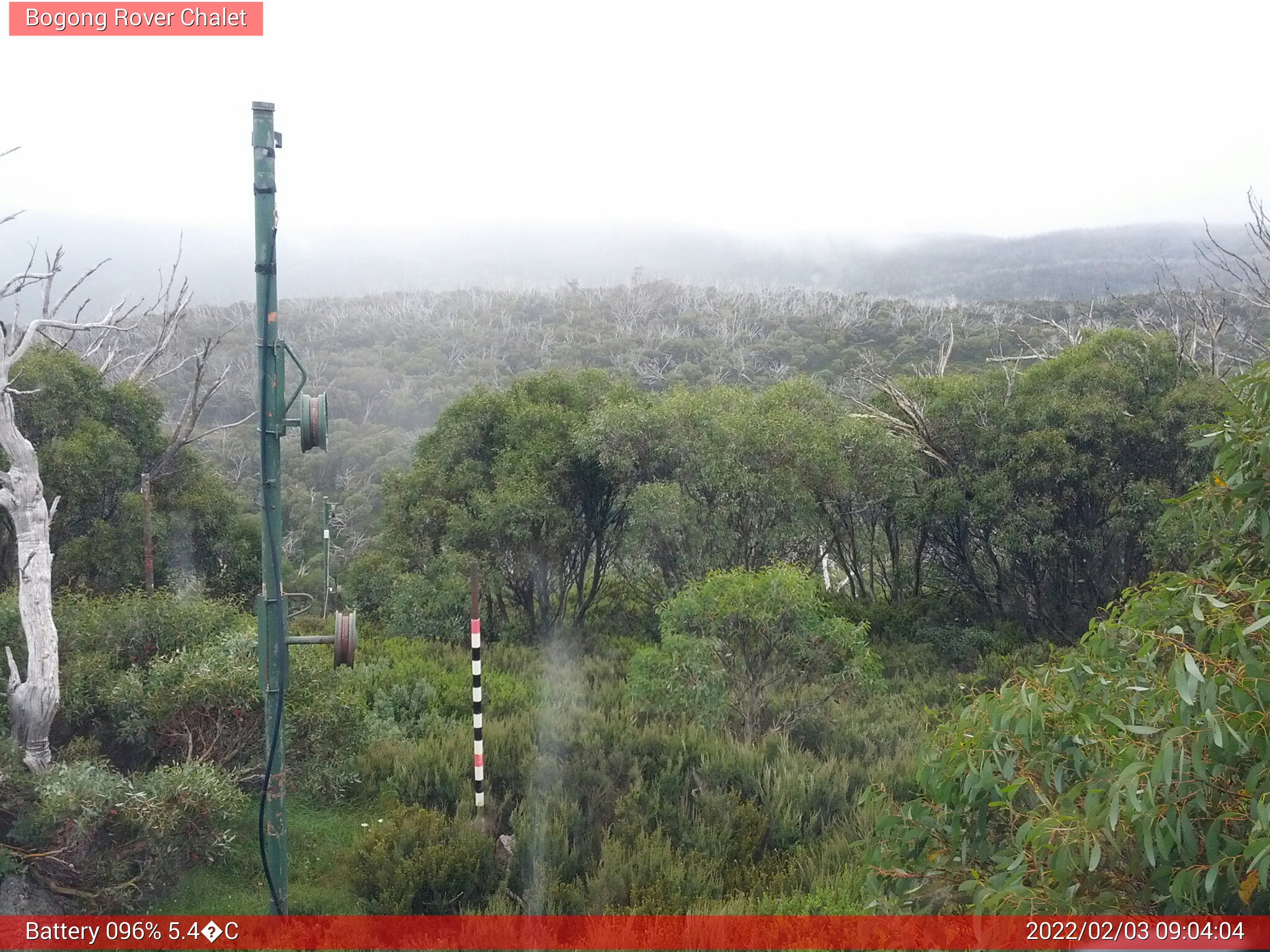 Bogong Web Cam 9:04am Thursday 3rd of February 2022