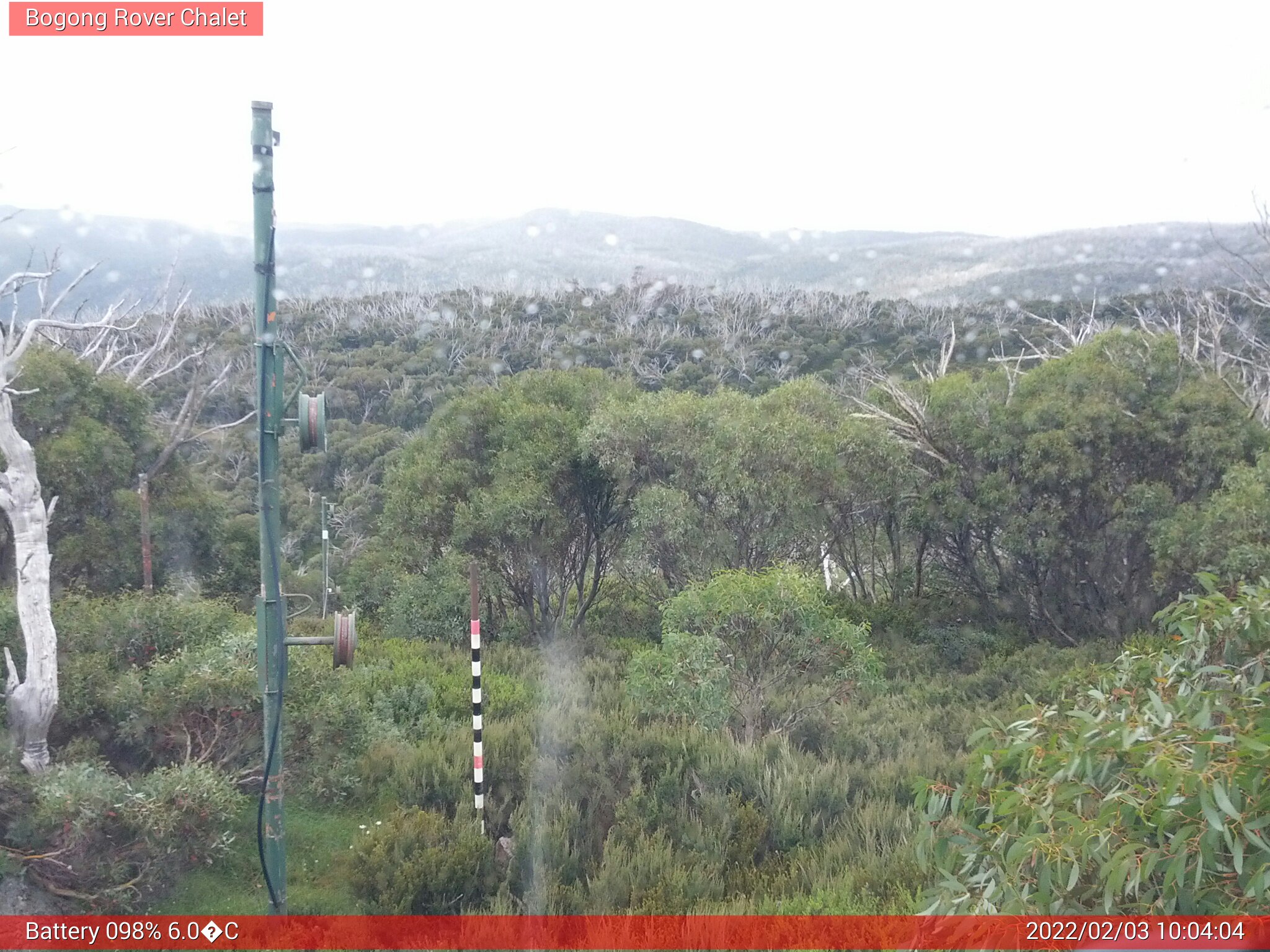 Bogong Web Cam 10:04am Thursday 3rd of February 2022