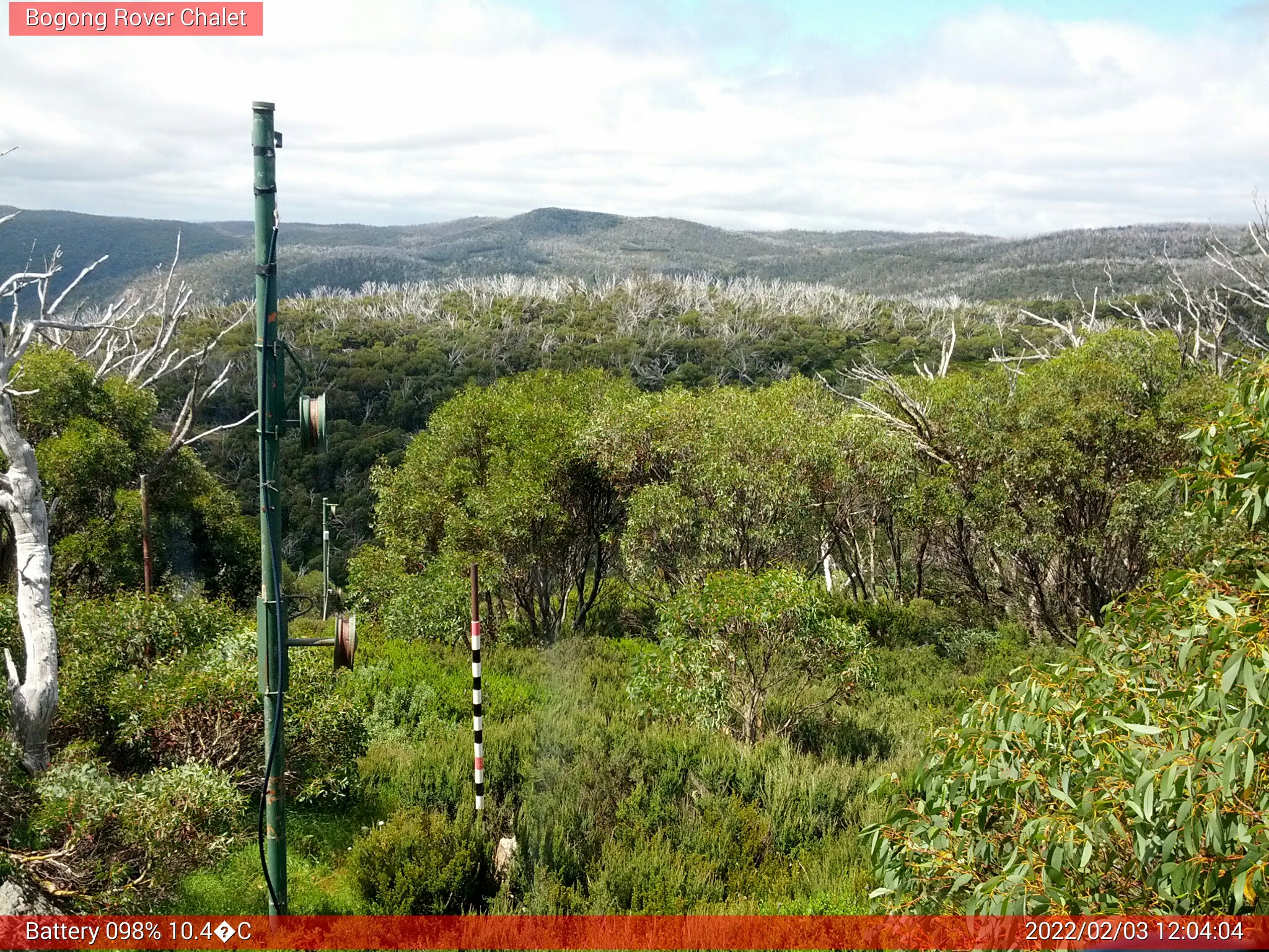 Bogong Web Cam 12:04pm Thursday 3rd of February 2022