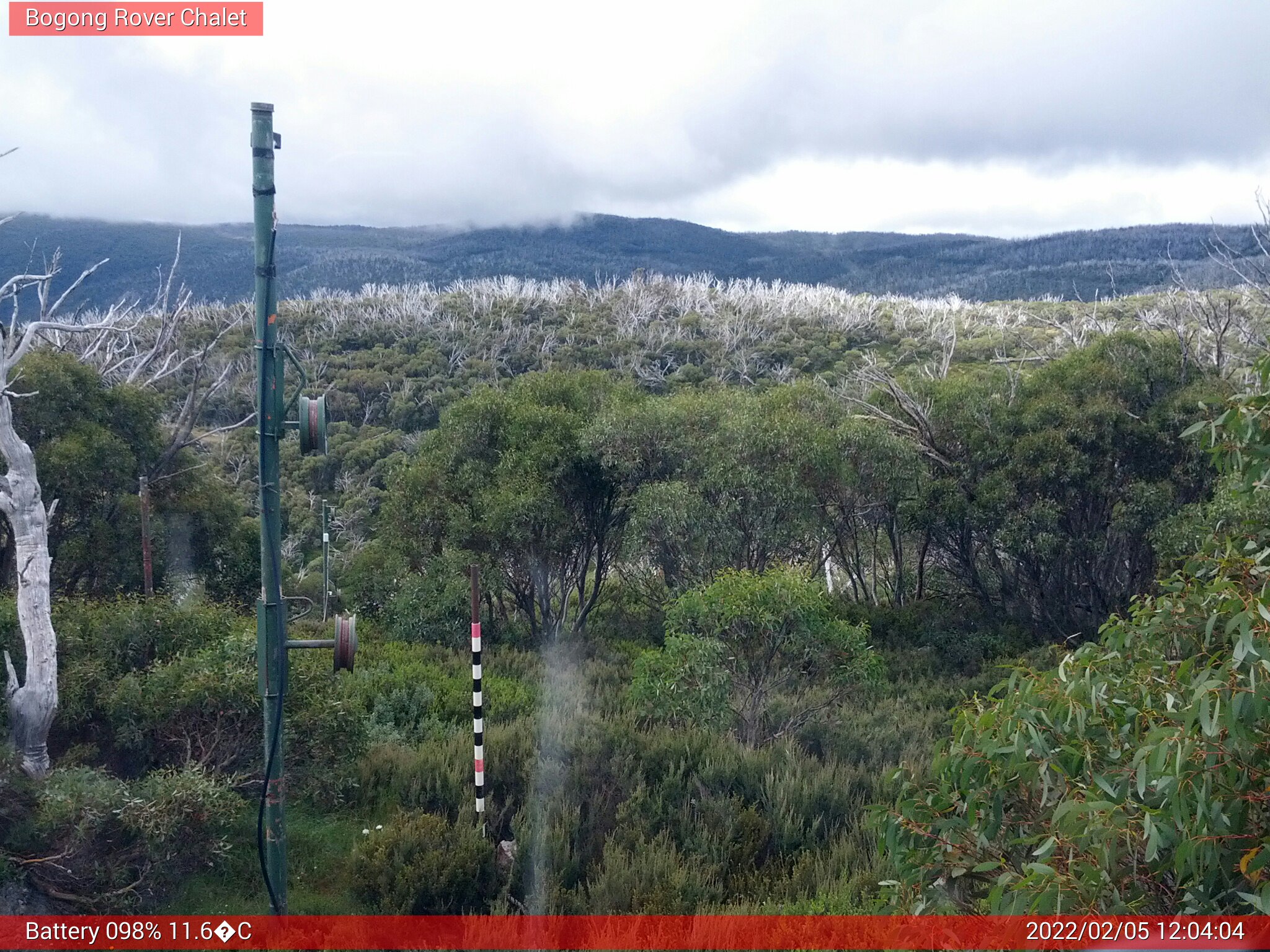 Bogong Web Cam 12:04pm Saturday 5th of February 2022