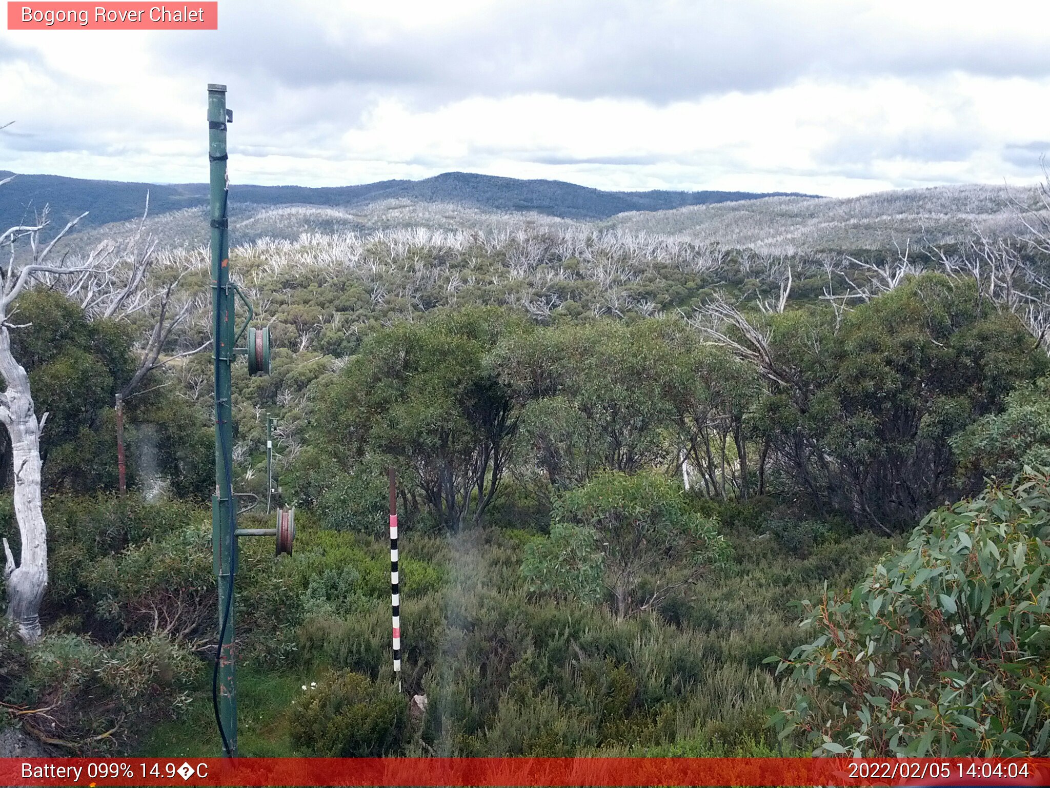 Bogong Web Cam 2:04pm Saturday 5th of February 2022