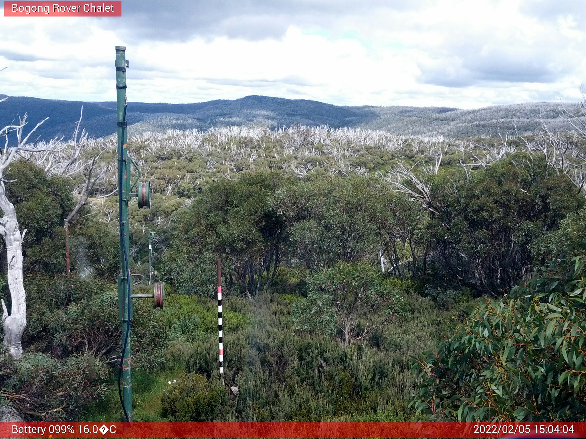 Bogong Web Cam 3:04pm Saturday 5th of February 2022