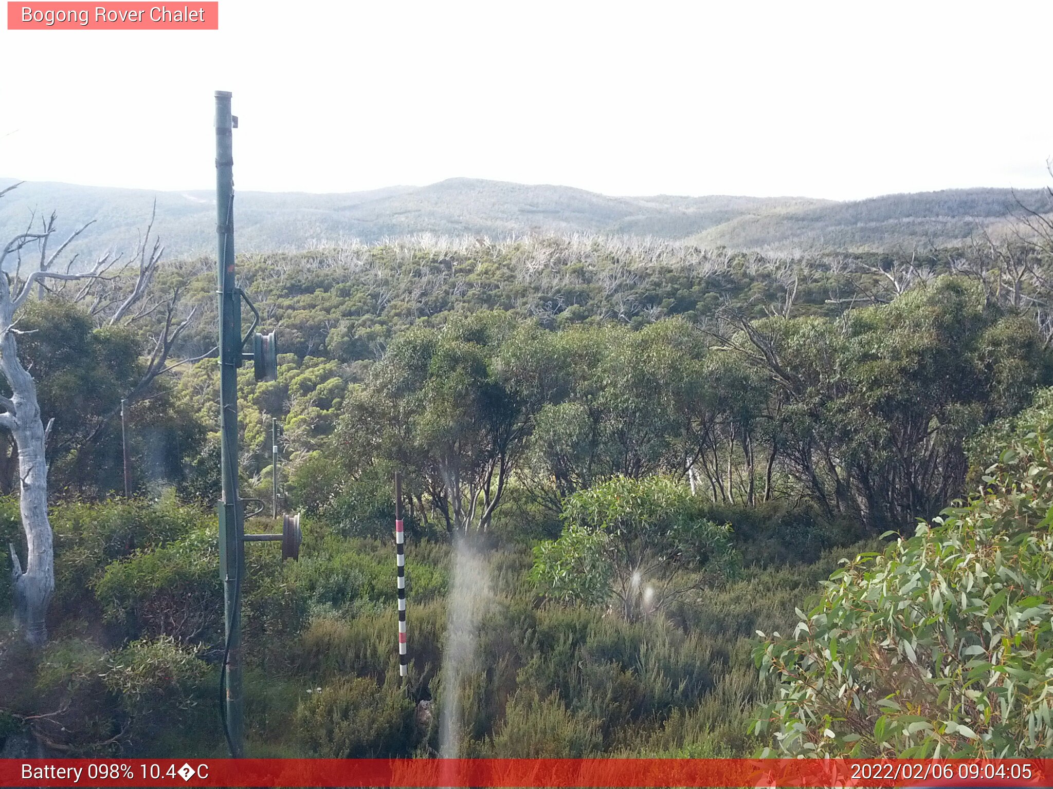 Bogong Web Cam 9:04am Sunday 6th of February 2022