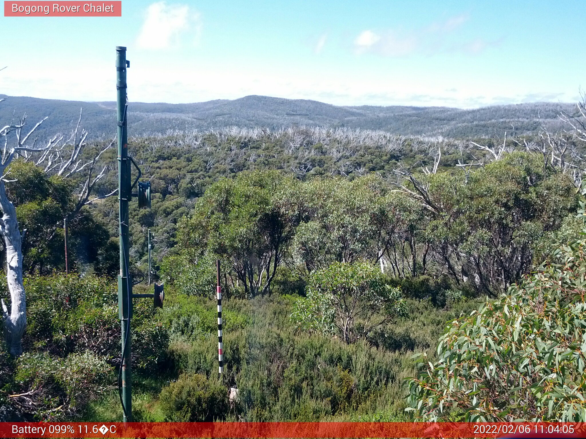 Bogong Web Cam 11:04am Sunday 6th of February 2022