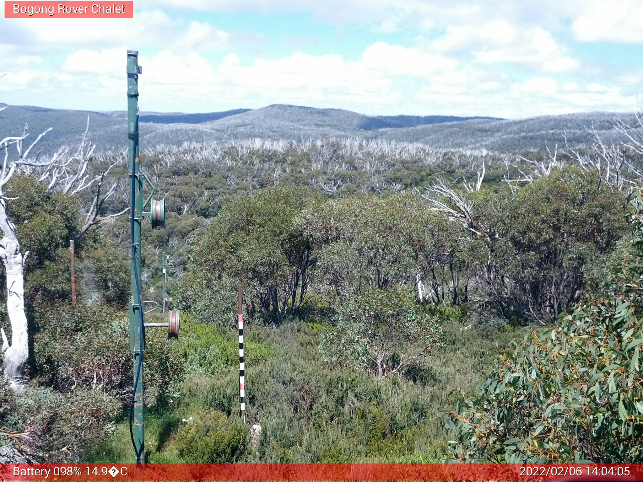 Bogong Web Cam 2:04pm Sunday 6th of February 2022