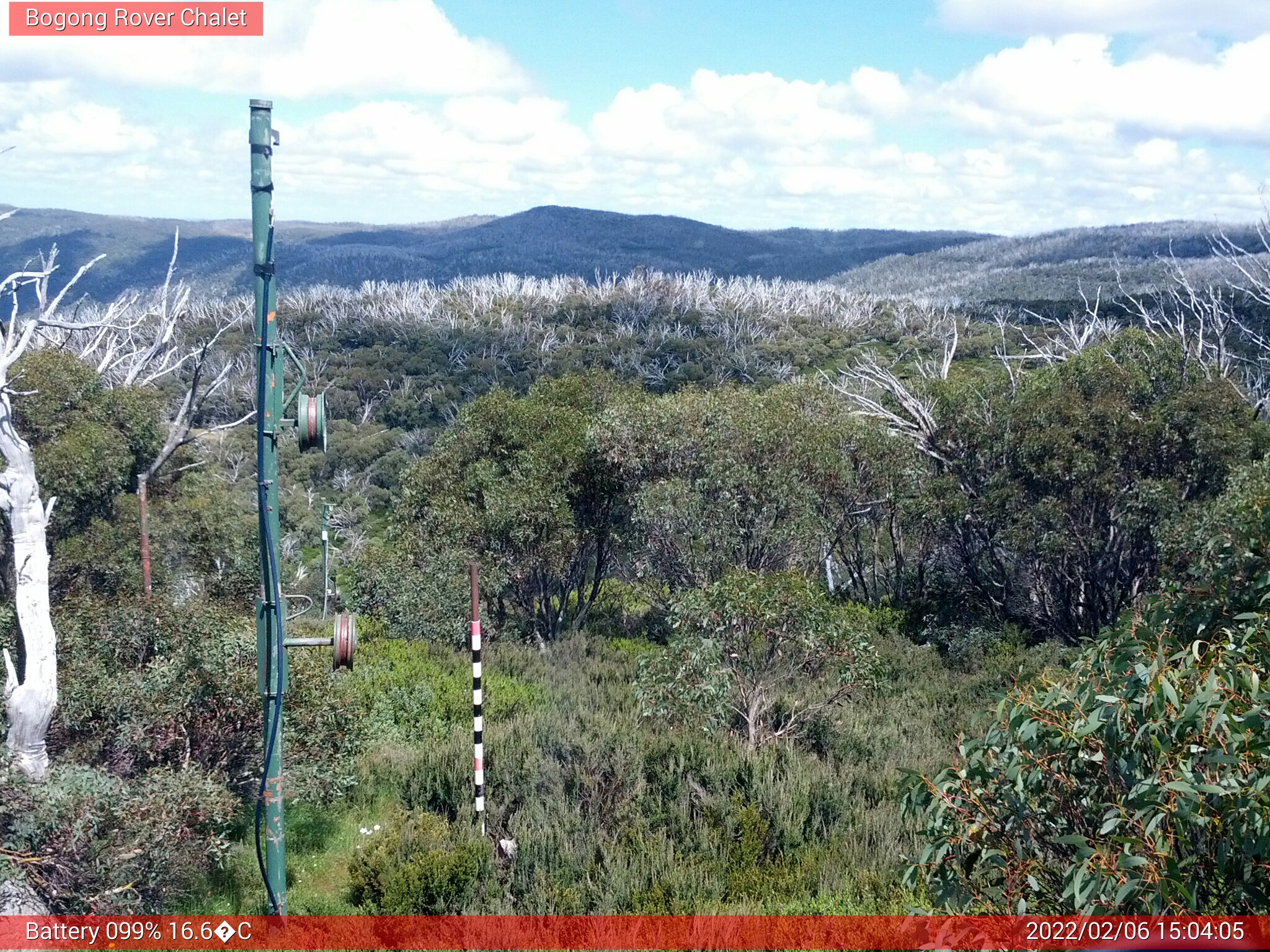 Bogong Web Cam 3:04pm Sunday 6th of February 2022