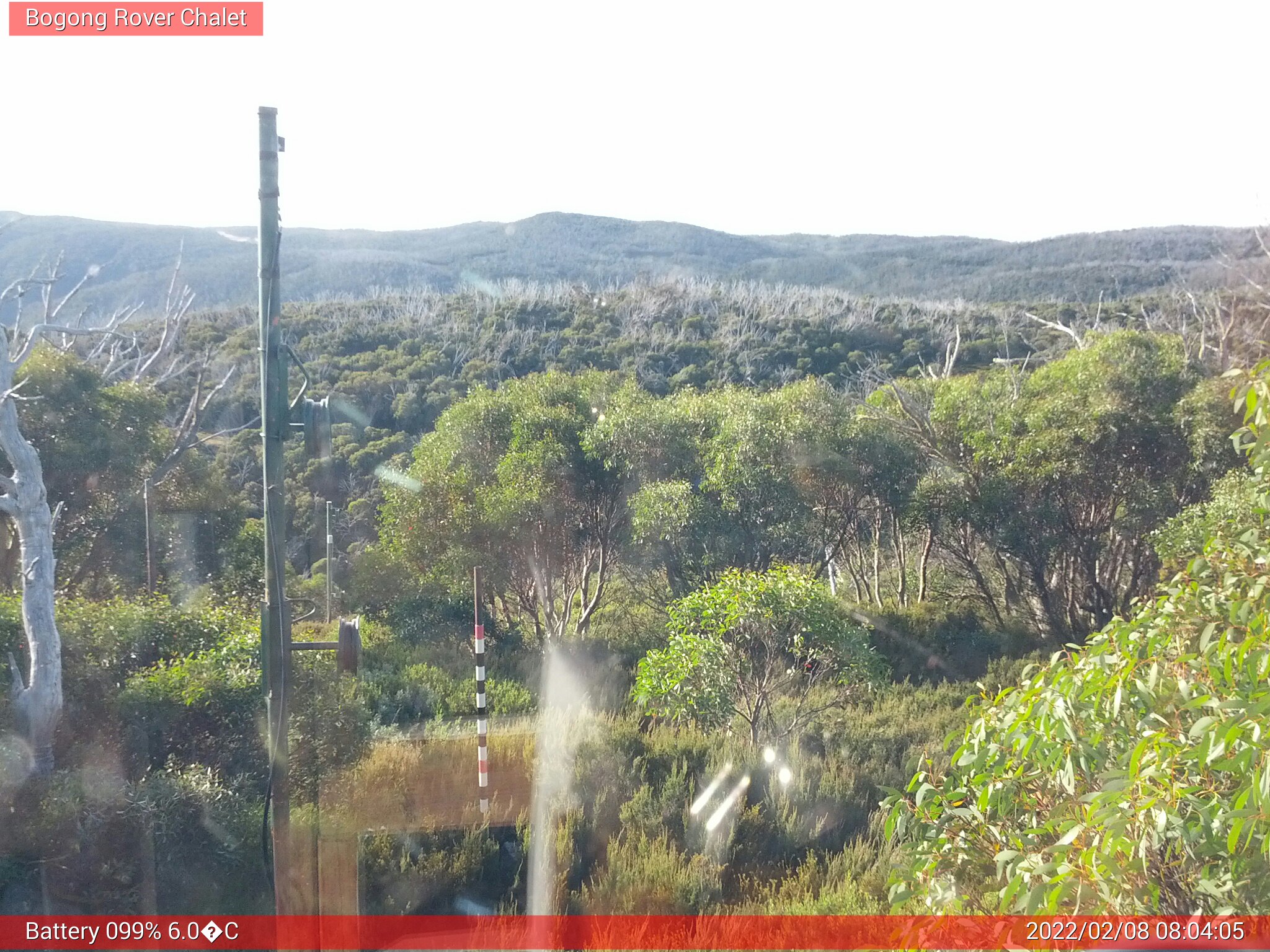 Bogong Web Cam 8:04am Tuesday 8th of February 2022