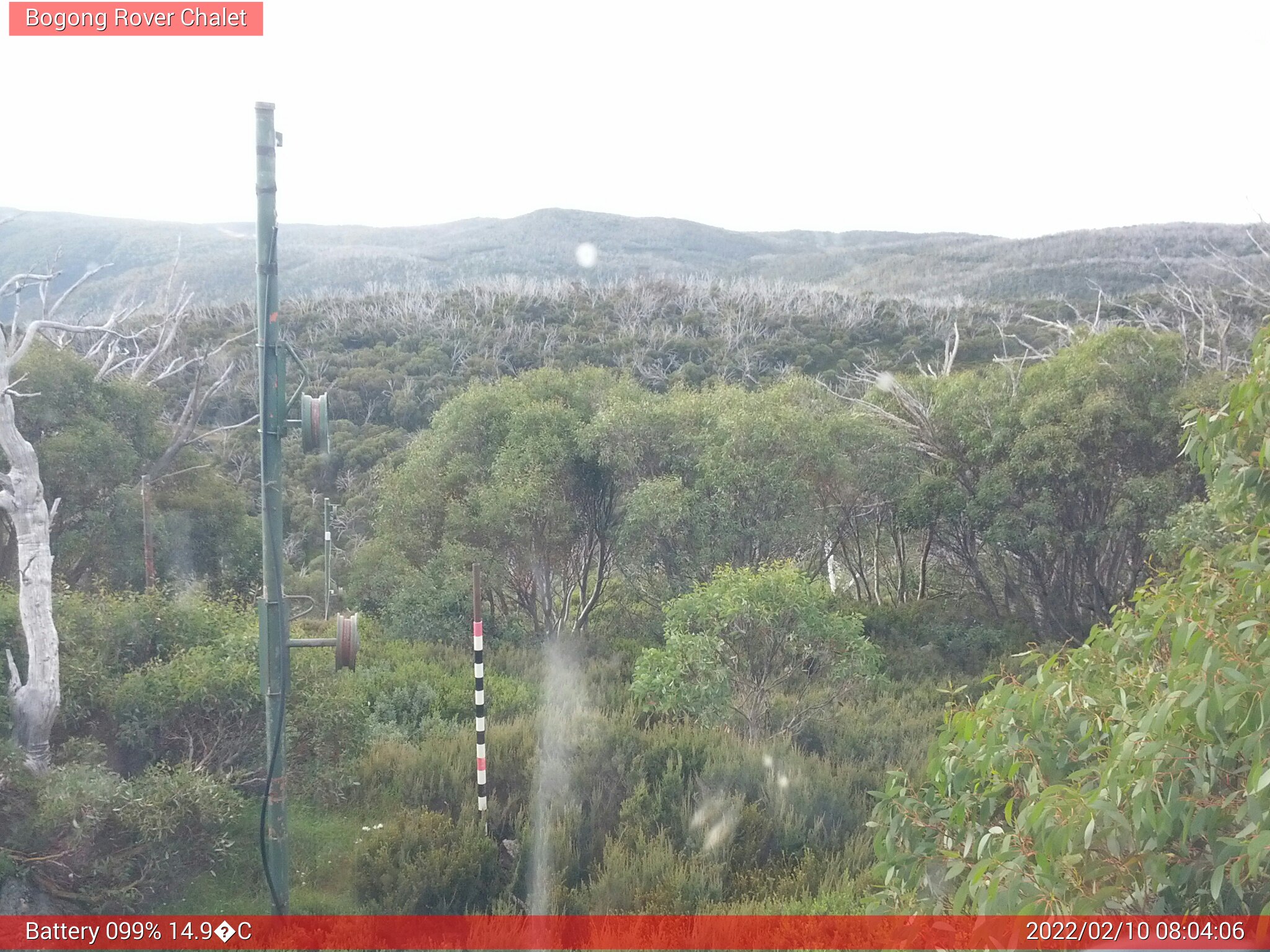 Bogong Web Cam 8:04am Thursday 10th of February 2022