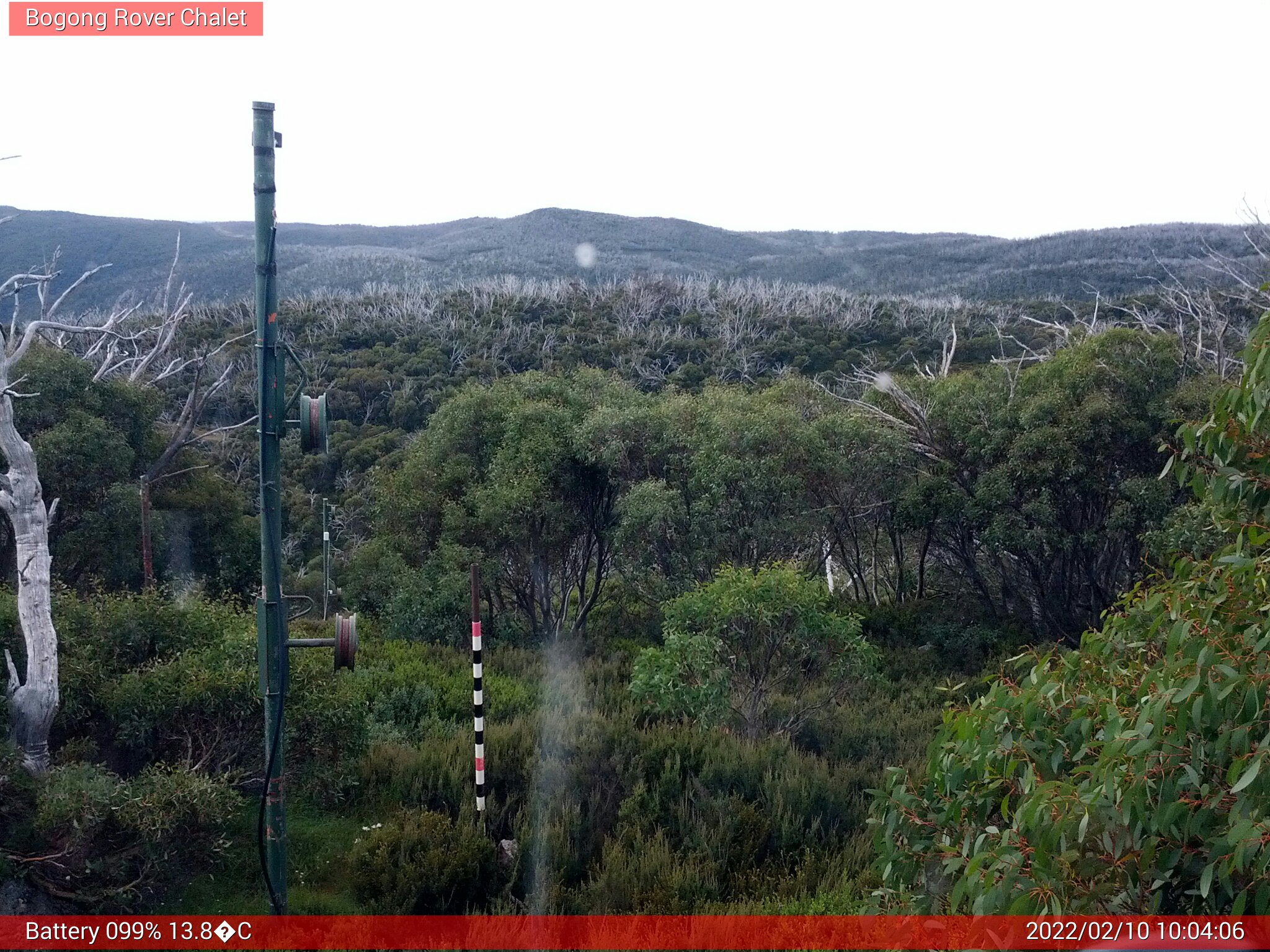 Bogong Web Cam 10:04am Thursday 10th of February 2022