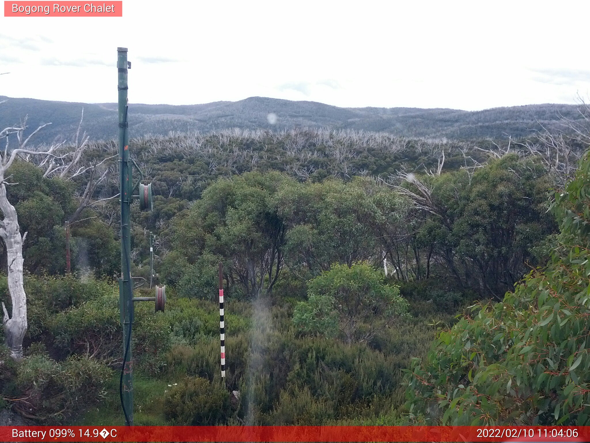 Bogong Web Cam 11:04am Thursday 10th of February 2022