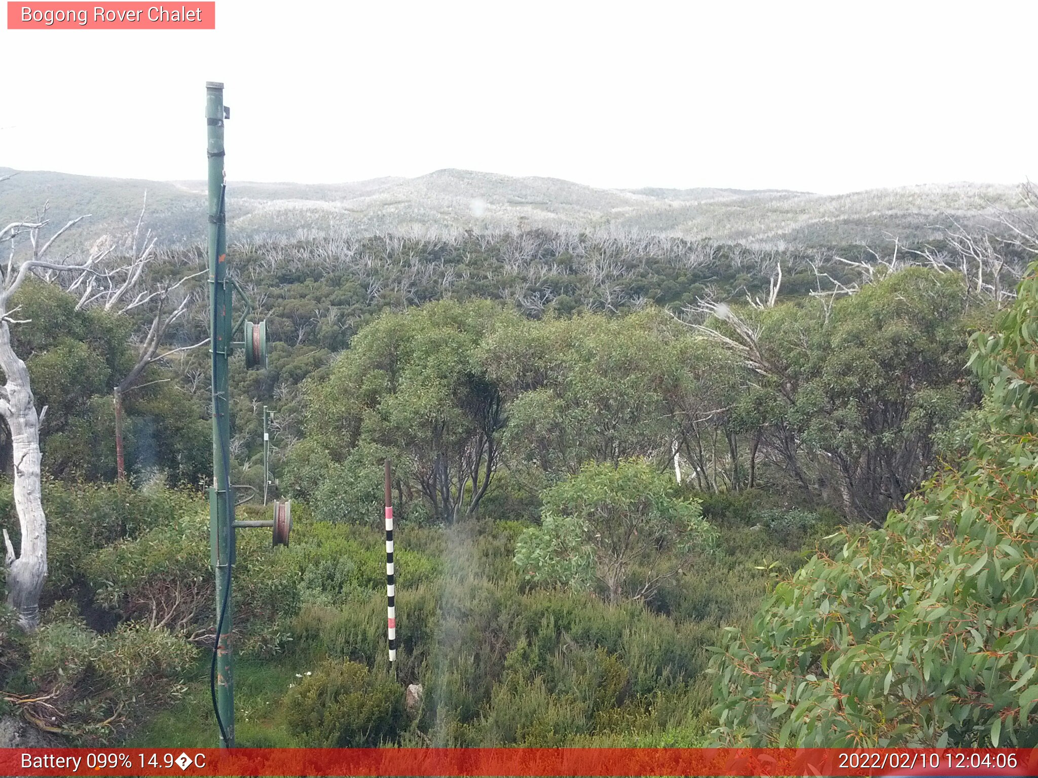 Bogong Web Cam 12:04pm Thursday 10th of February 2022