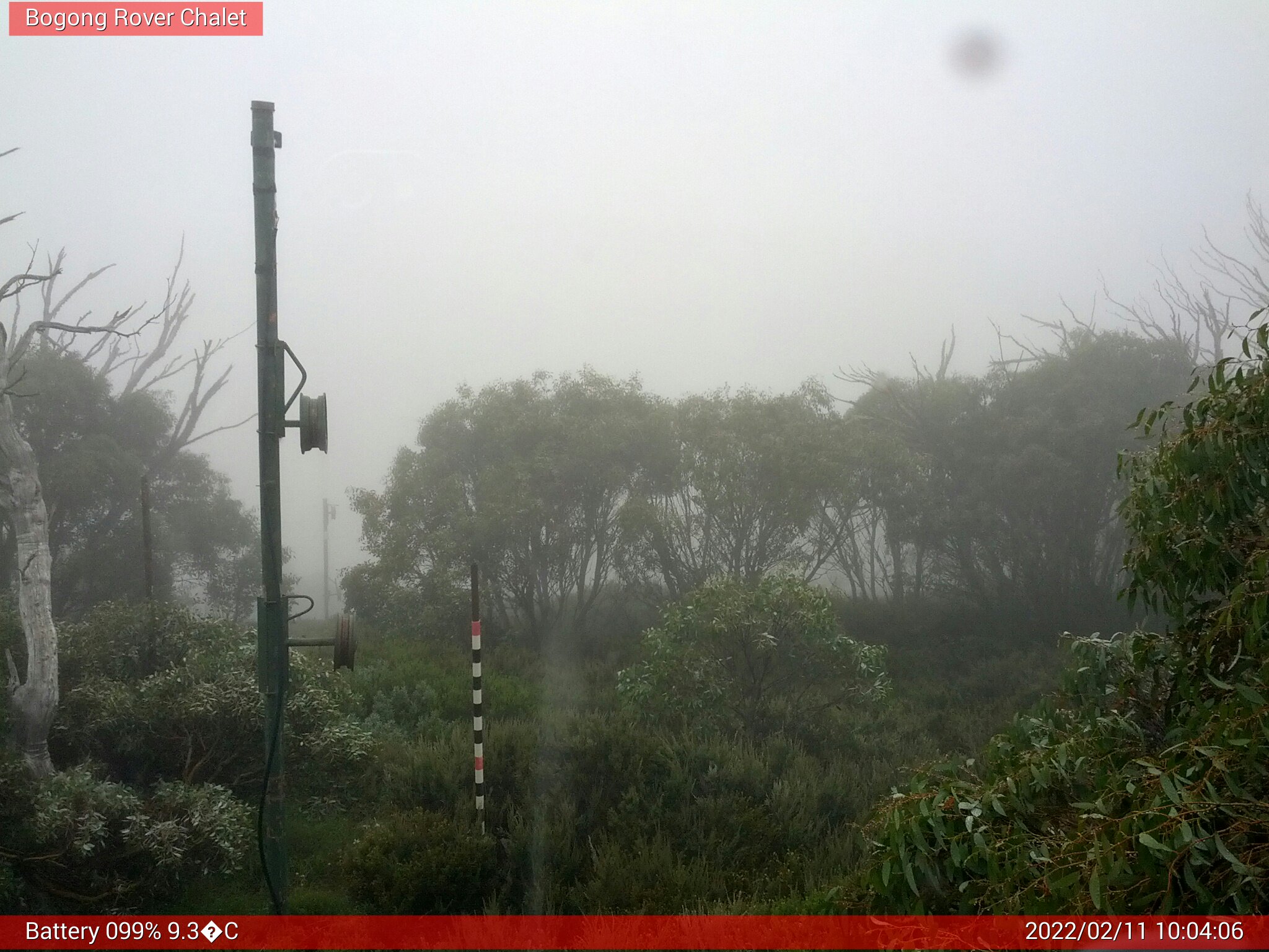 Bogong Web Cam 10:04am Friday 11th of February 2022