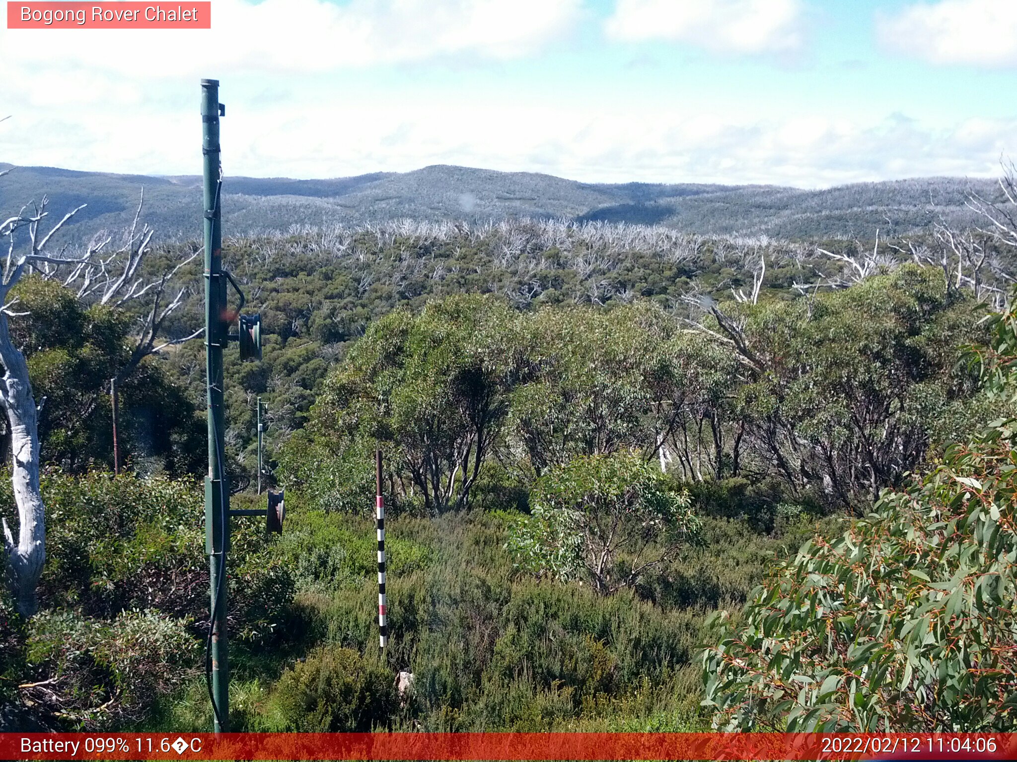 Bogong Web Cam 11:04am Saturday 12th of February 2022