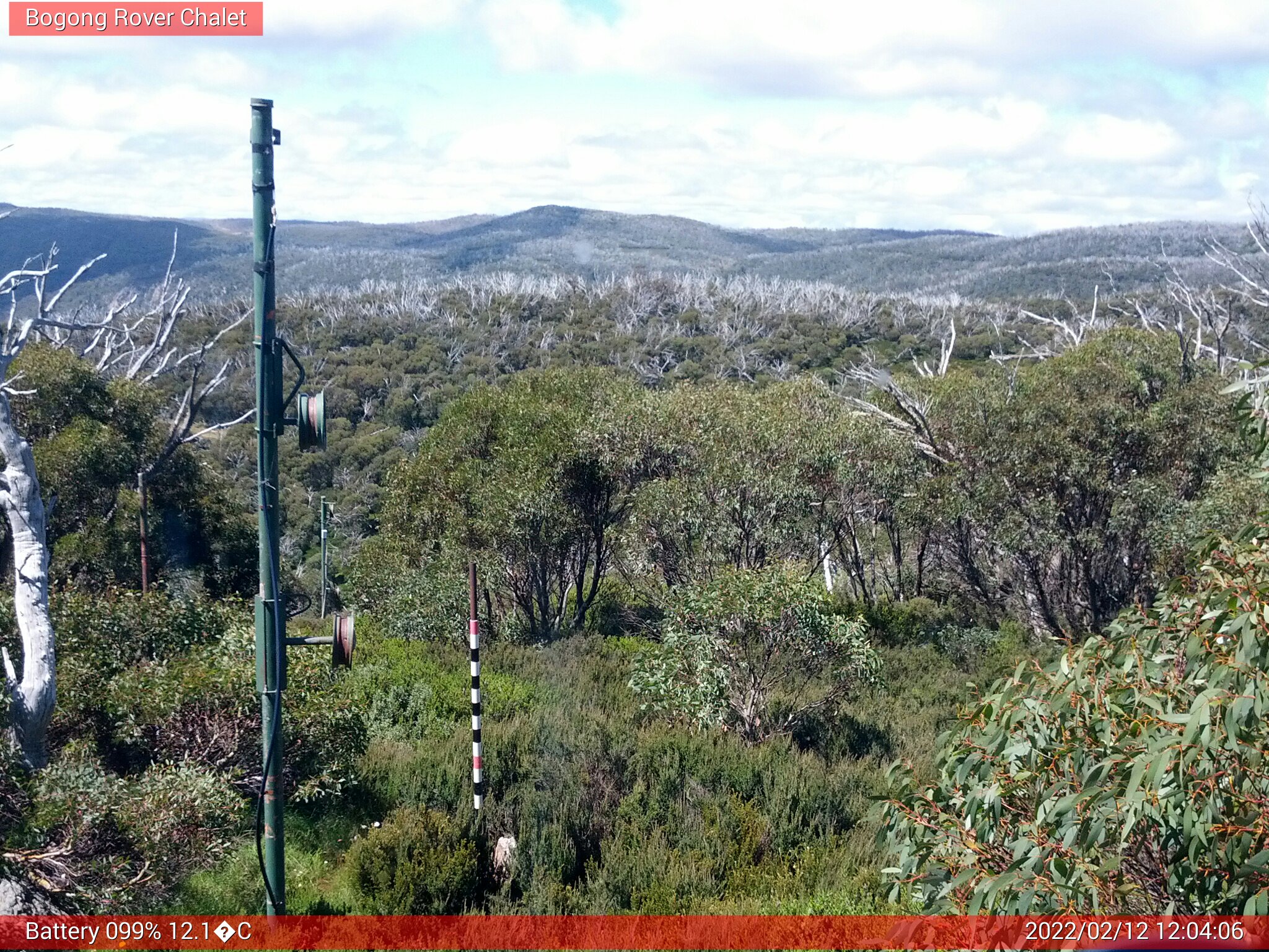 Bogong Web Cam 12:04pm Saturday 12th of February 2022