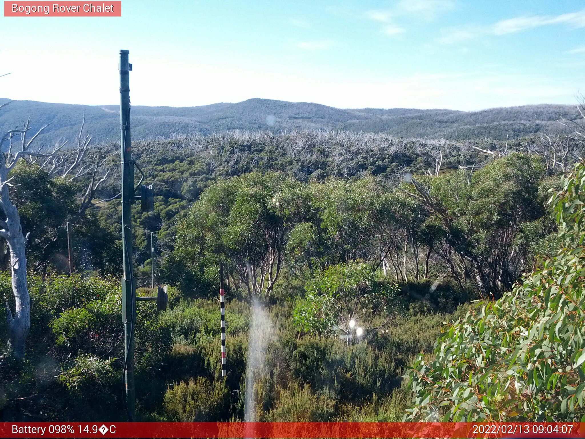 Bogong Web Cam 9:04am Sunday 13th of February 2022