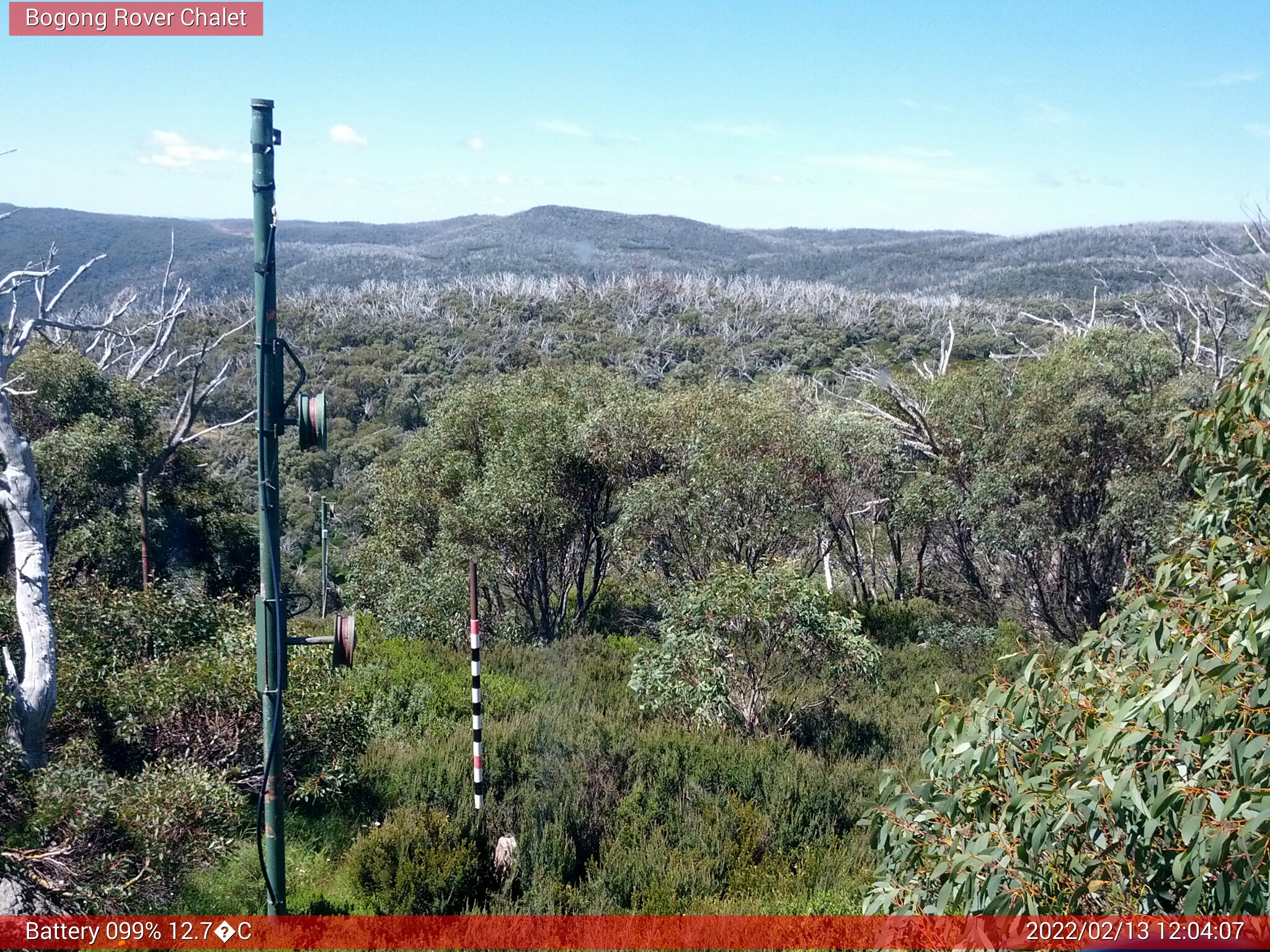 Bogong Web Cam 12:04pm Sunday 13th of February 2022