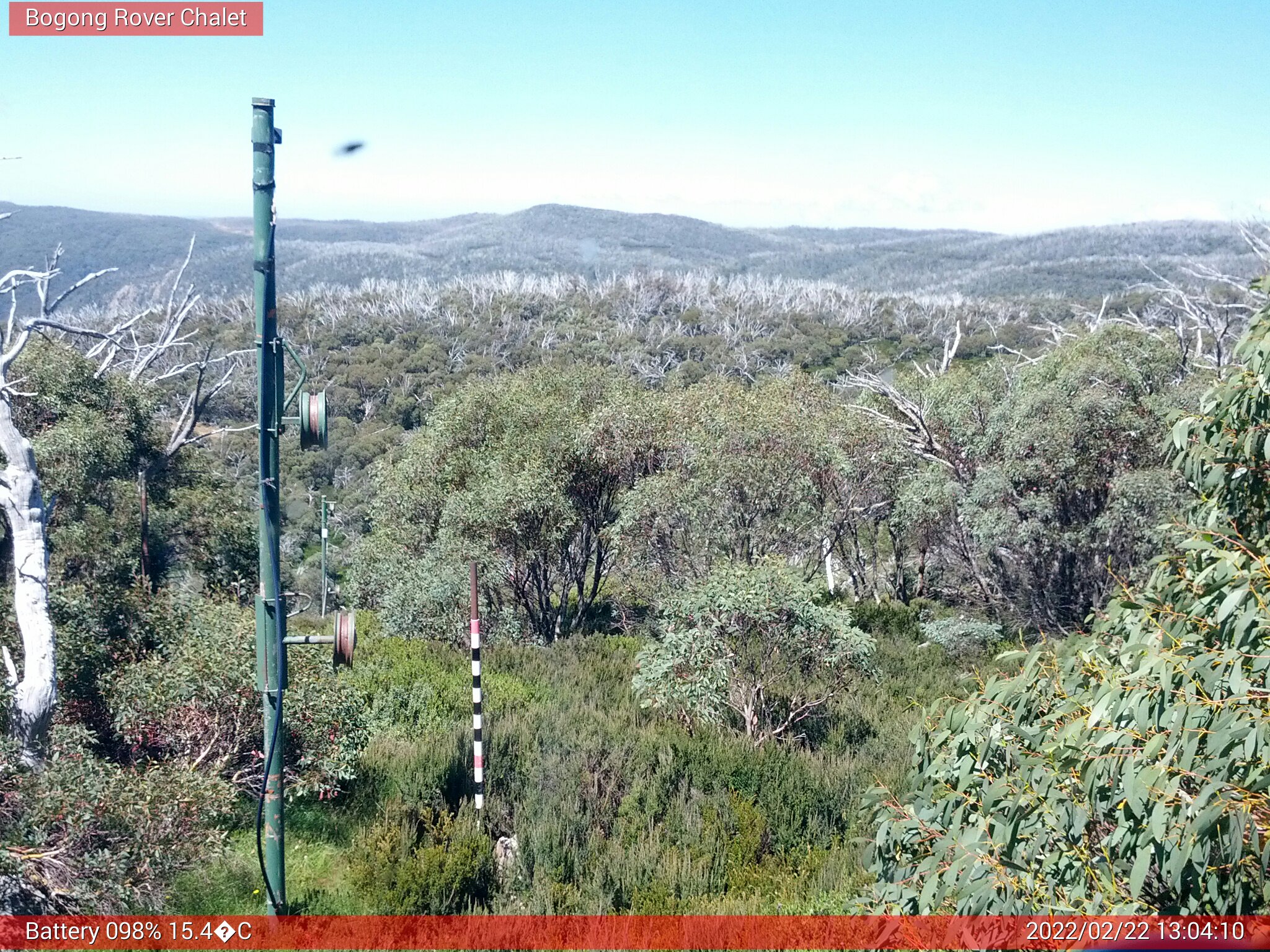 Bogong Web Cam 1:04pm Tuesday 22nd of February 2022