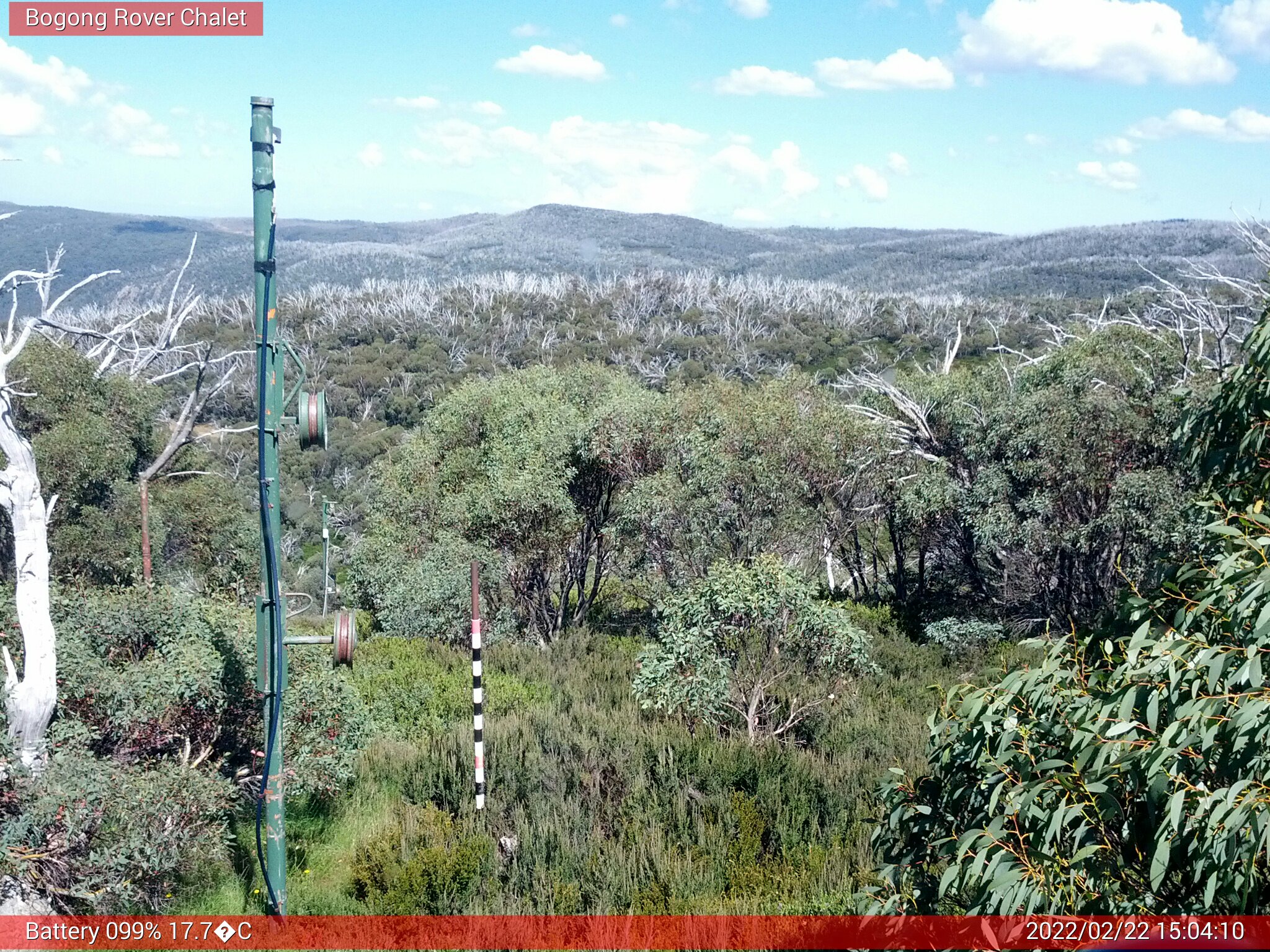 Bogong Web Cam 3:04pm Tuesday 22nd of February 2022