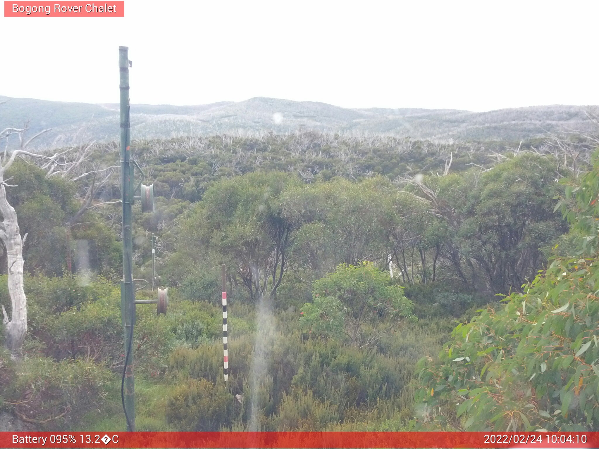 Bogong Web Cam 10:04am Thursday 24th of February 2022