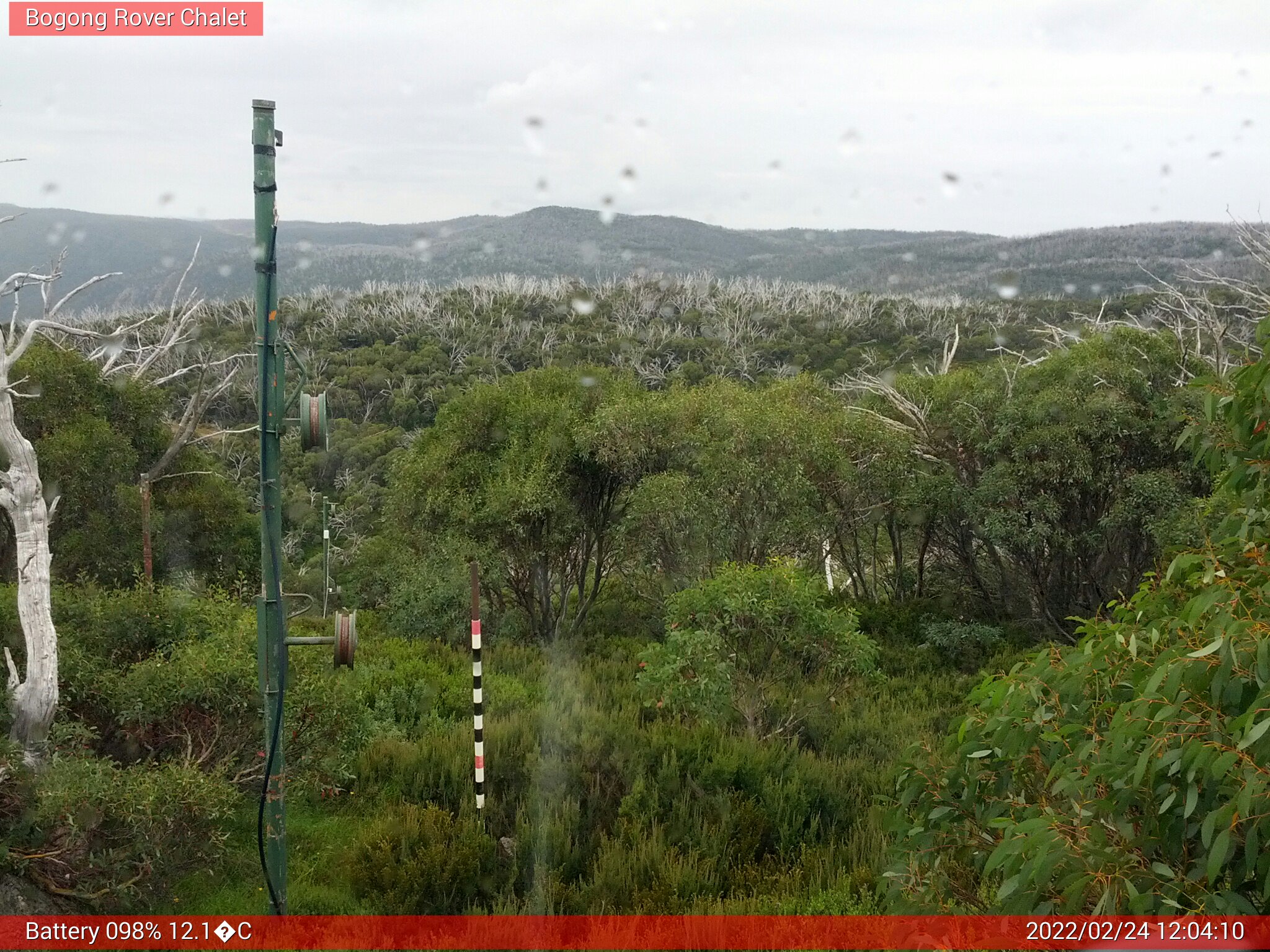 Bogong Web Cam 12:04pm Thursday 24th of February 2022